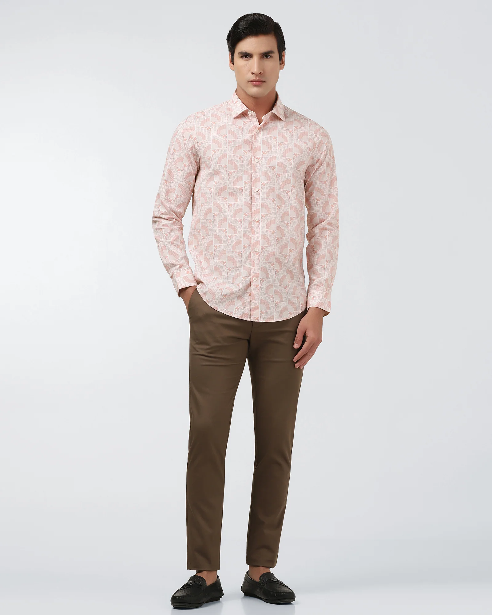 Coral Printed Shirt - Amer - Image 8