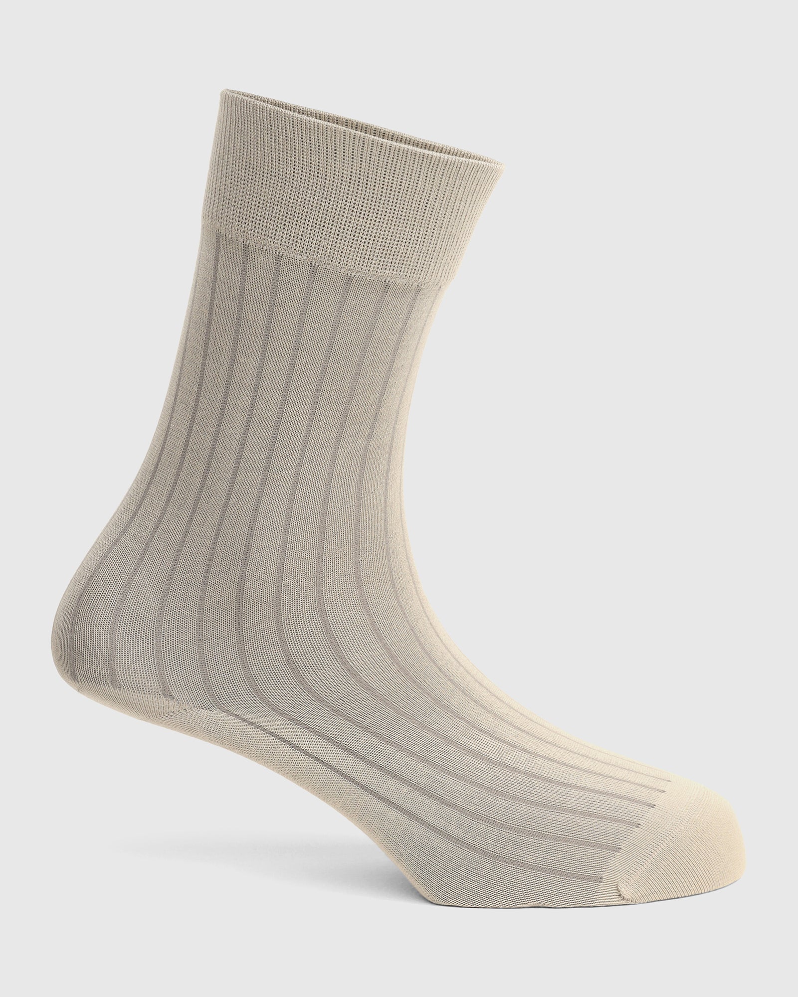 Cotton Beige Knitted Socks - Vanek - Image 2