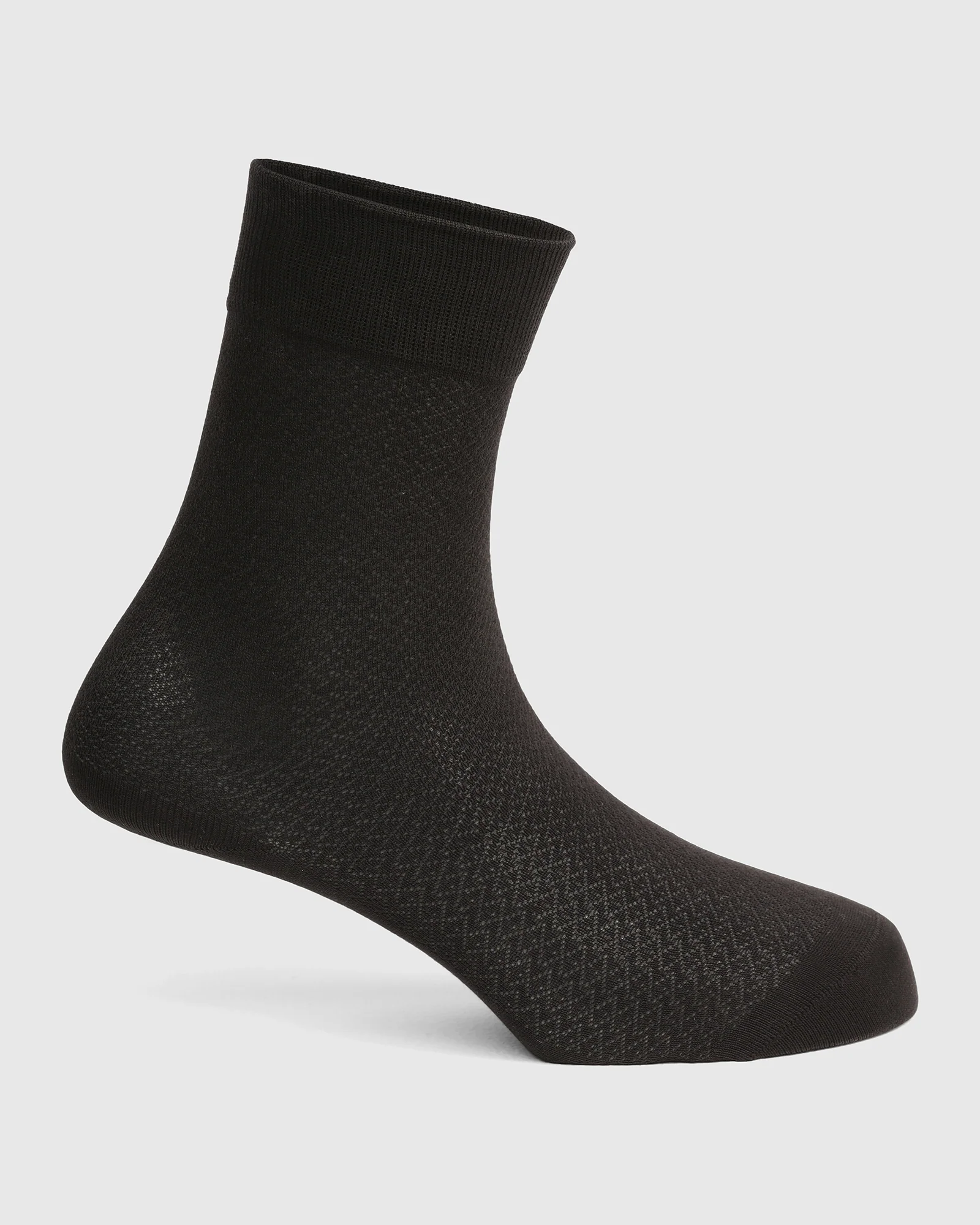 Cotton Black Knitted Socks - Varil - Image 2