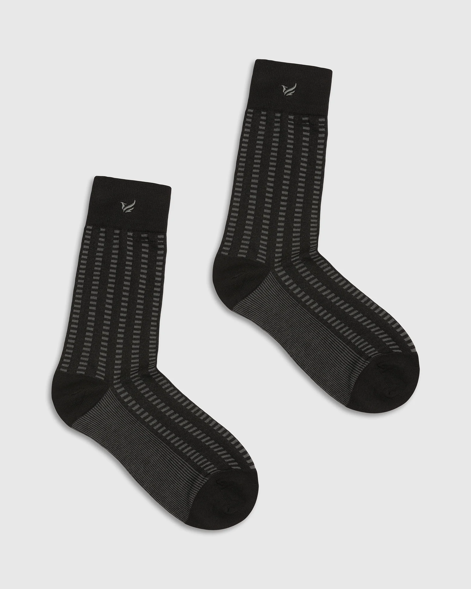 Cotton Black Knitted Socks - Vinton - Image 3