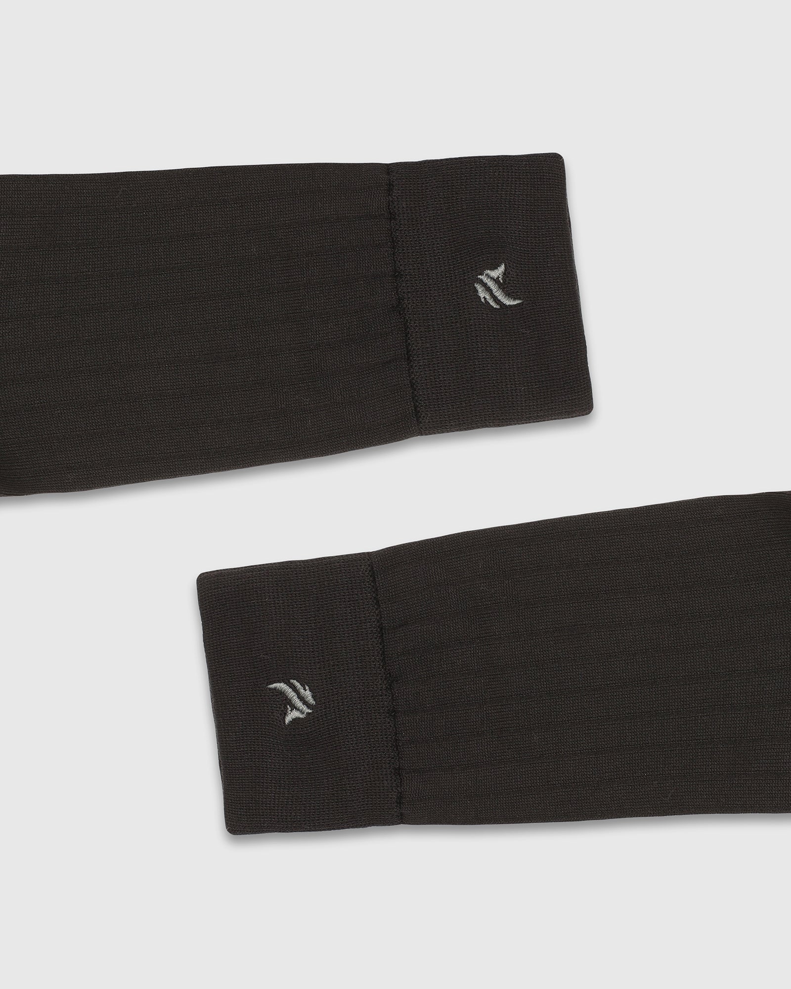 Cotton Black Knitted Socks - Vanek - Image 5