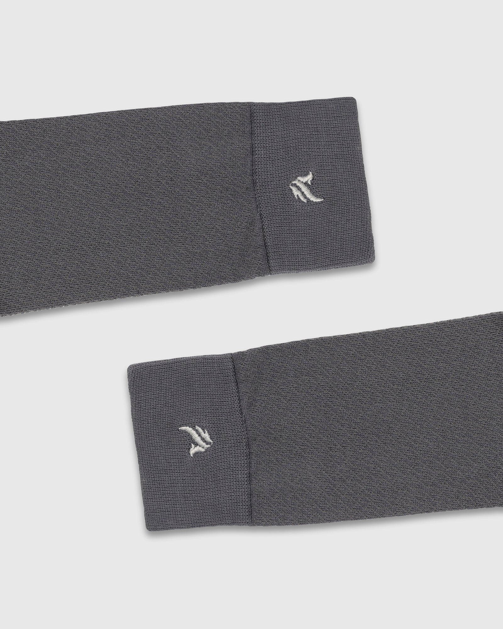 Cotton Charcoal Knitted Socks - Varil - Image 5