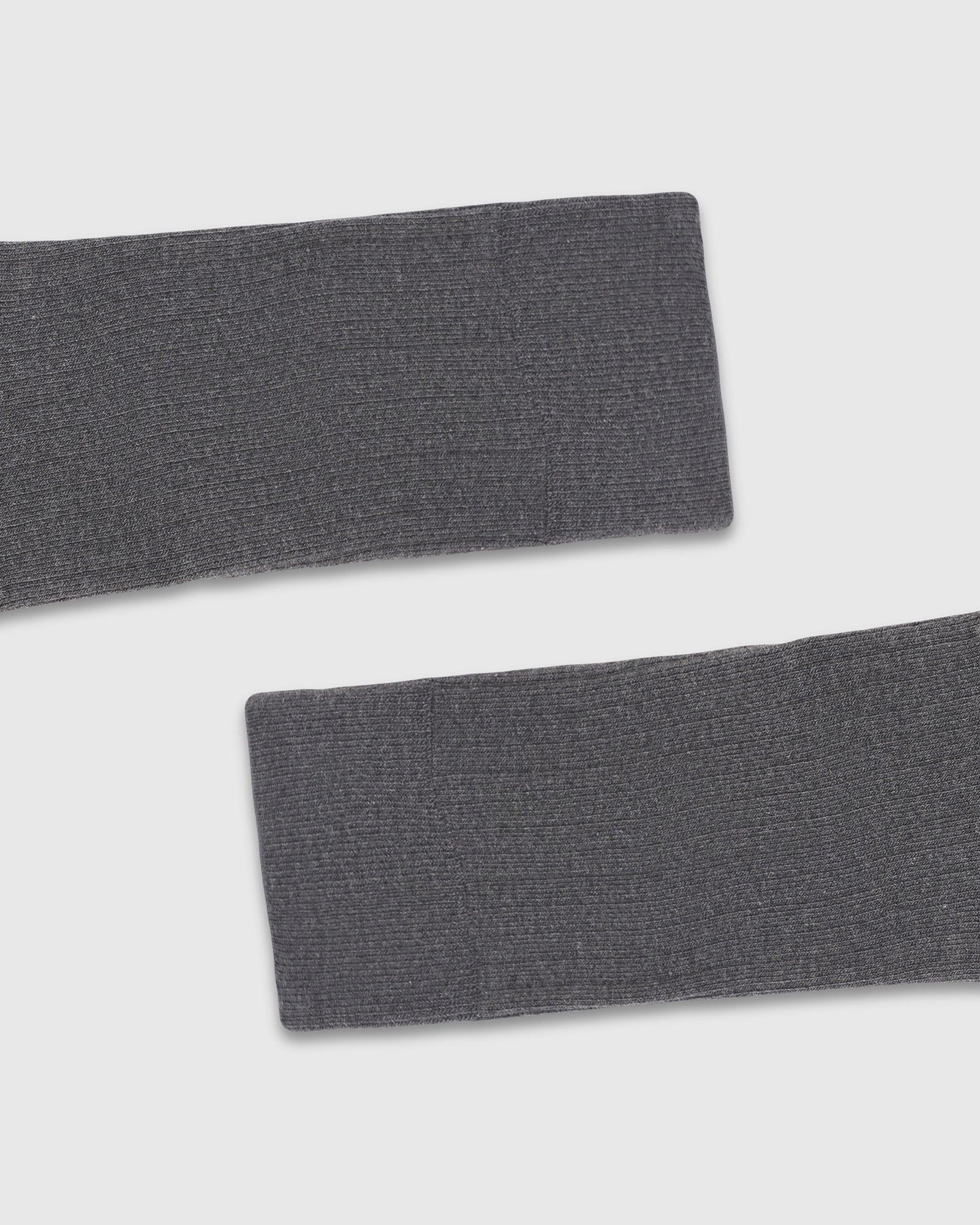 Cotton Dark Grey Knitted Socks - Thai - Image 5