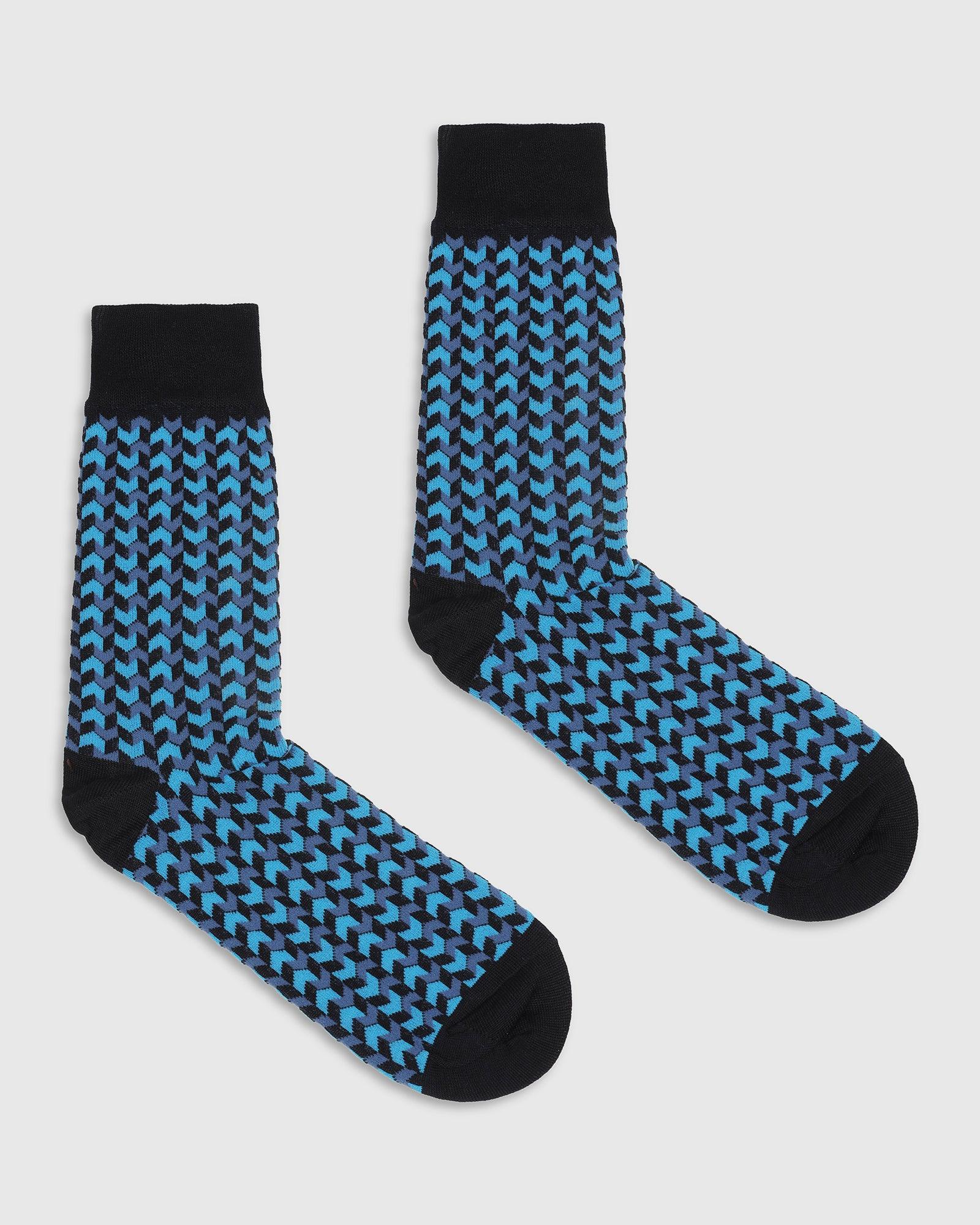 Cotton Deep Navy Knitted Socks - Snap - Image 2