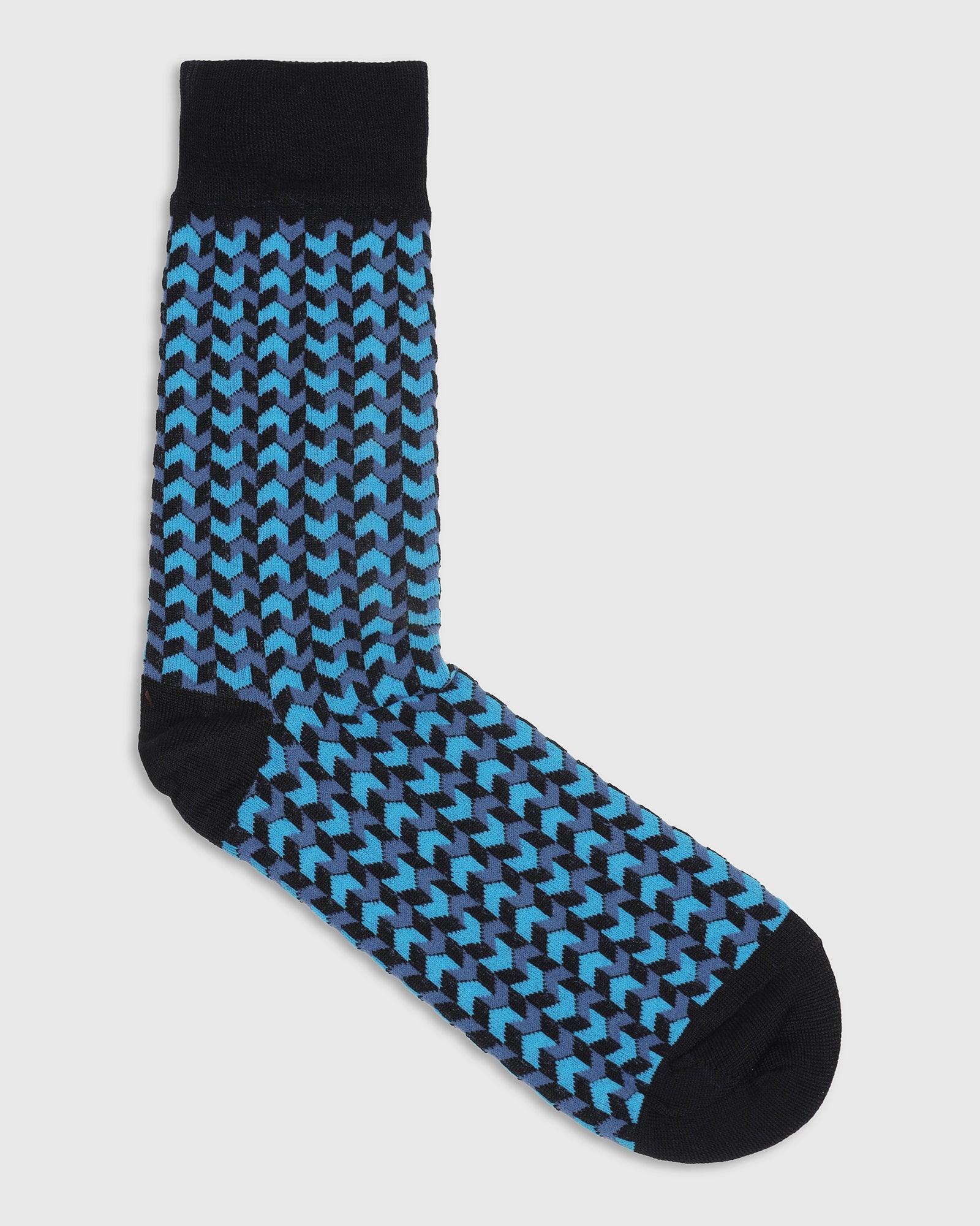 Cotton Deep Navy Knitted Socks - Snap - Image 3