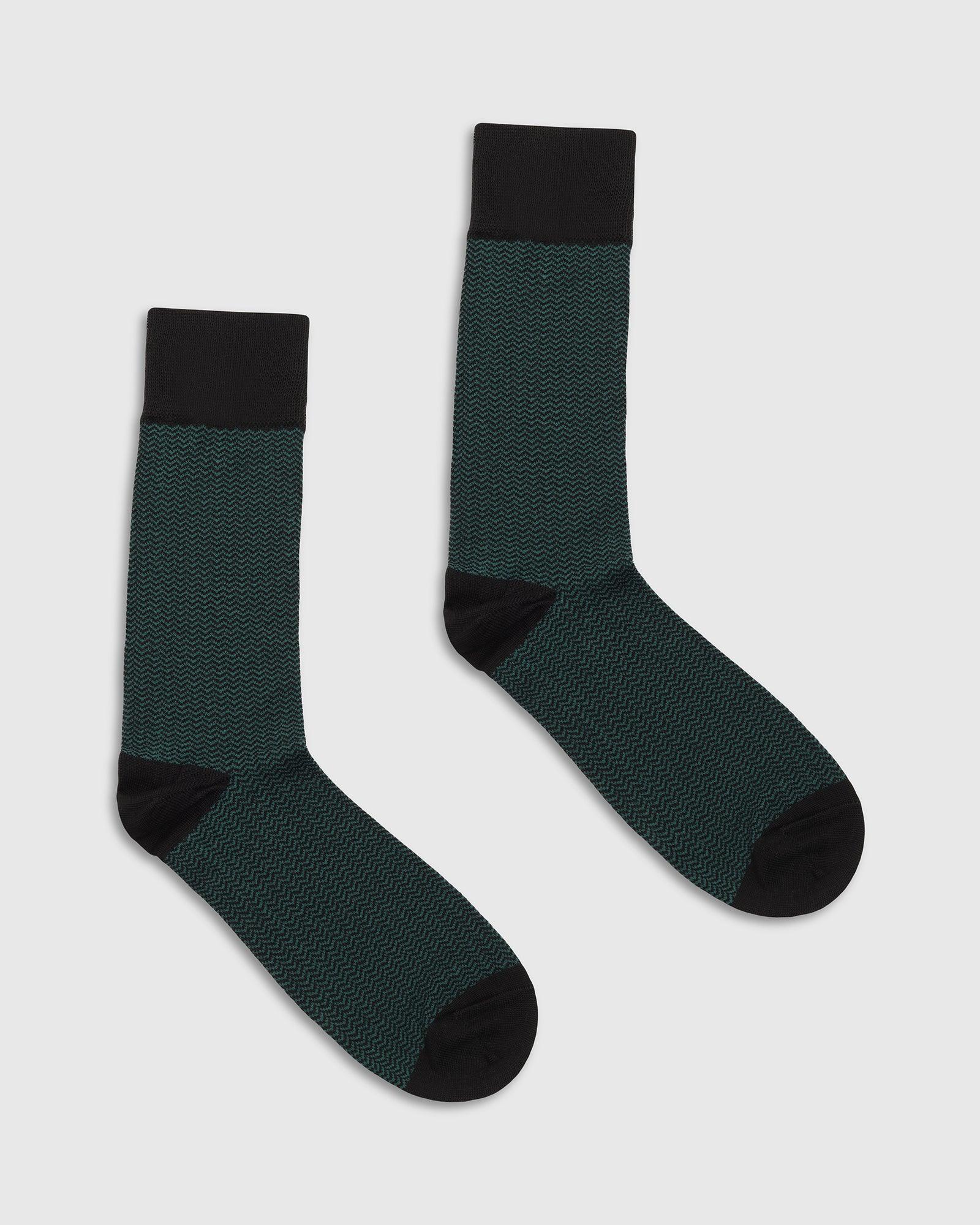 Cotton Green Knitted Socks - Tusken - Image 2