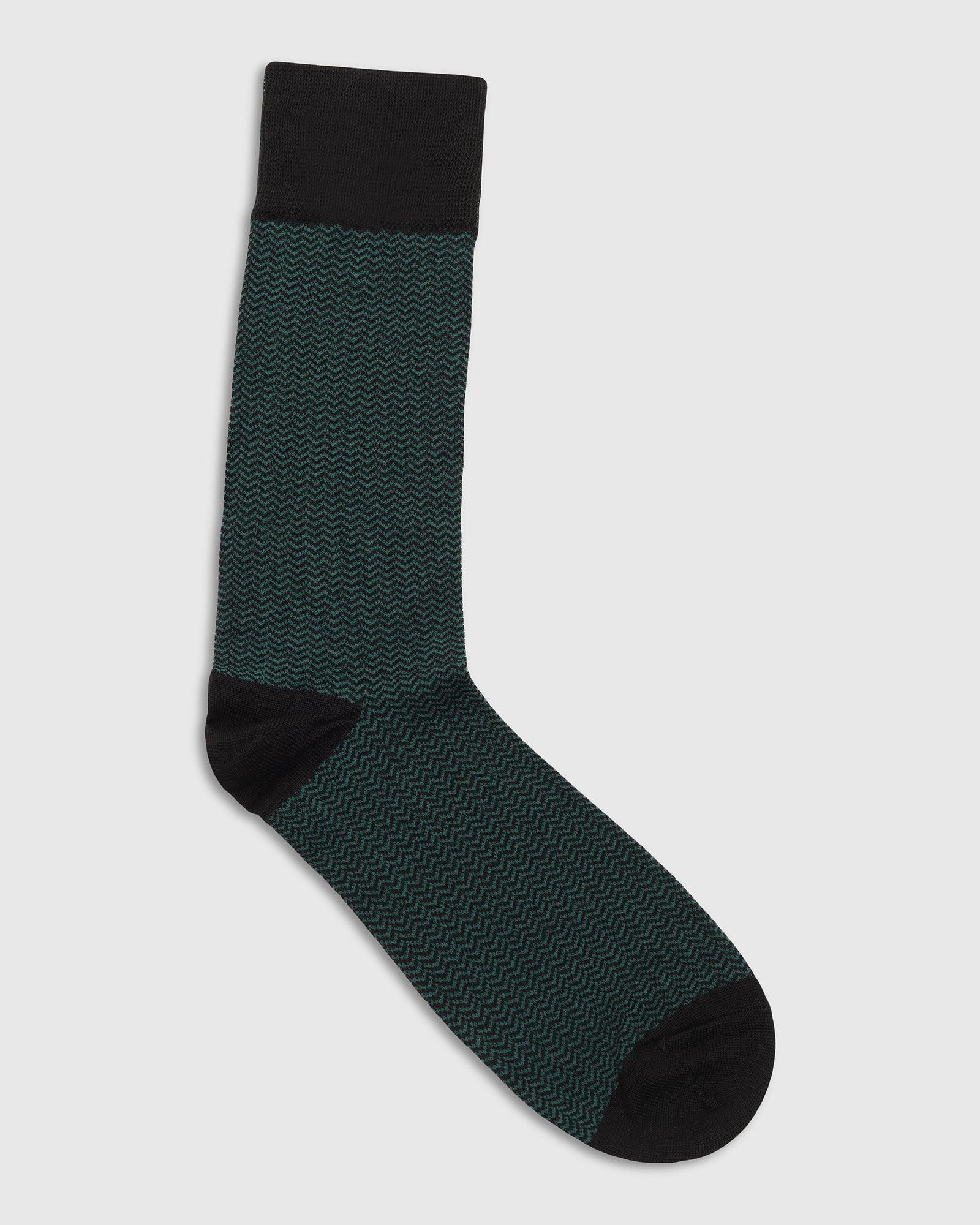Cotton Green Knitted Socks - Tusken - Image 3