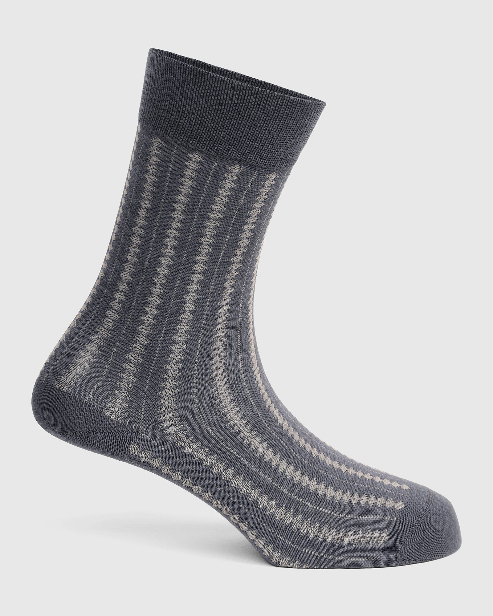 Cotton Grey Knitted Socks - Vail - Image 2