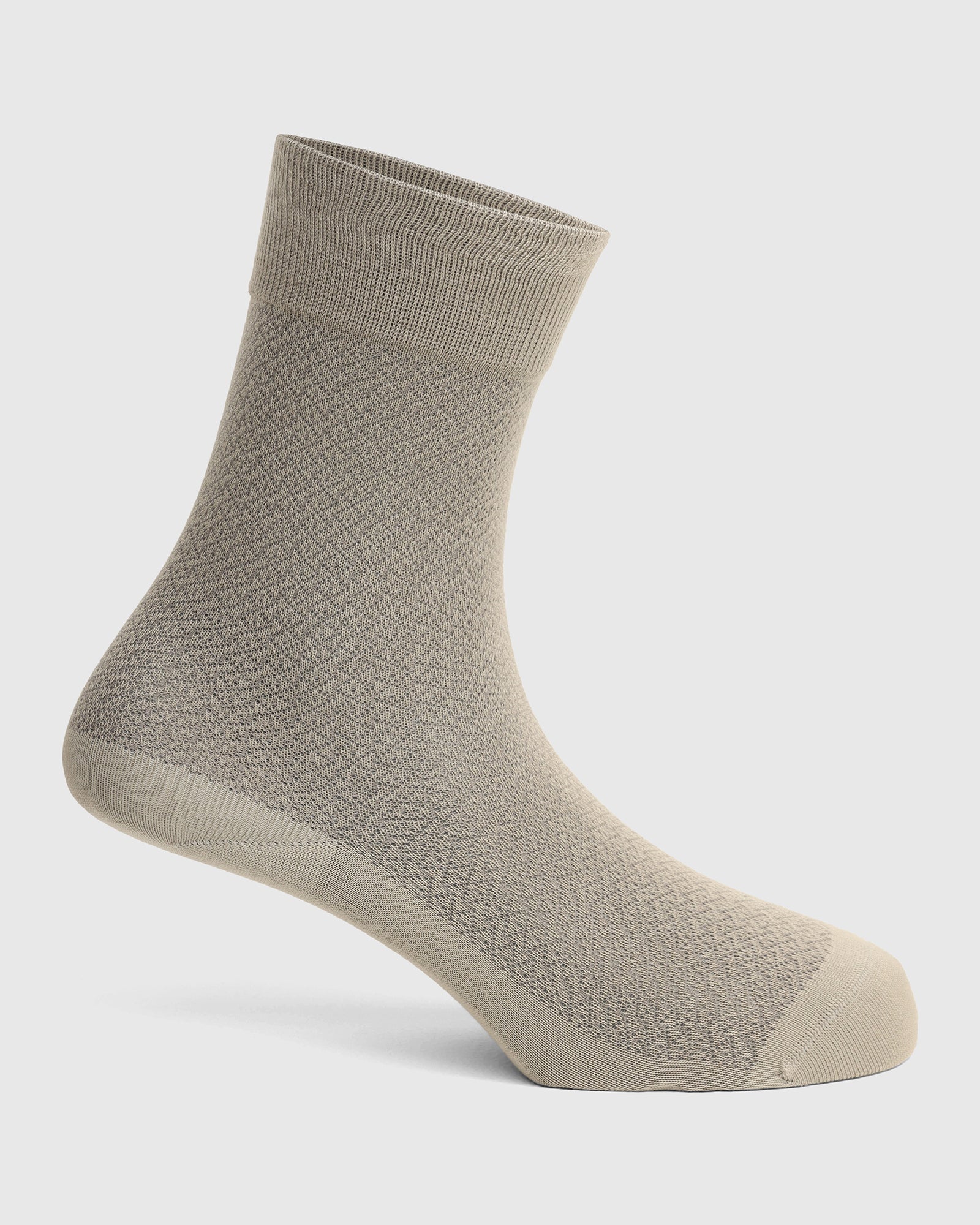 Cotton Grey Knitted Socks - Varil - Image 2