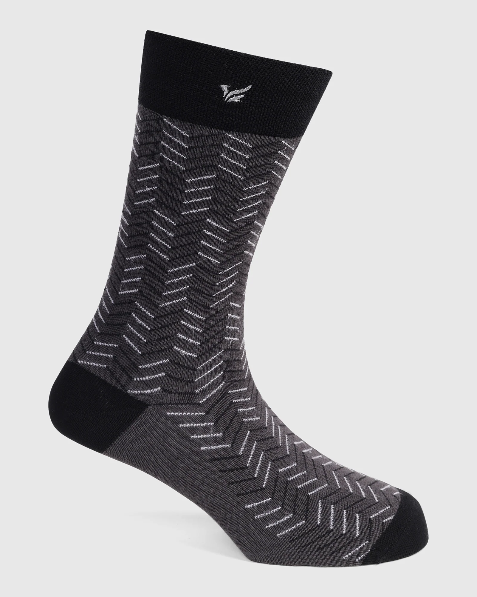 Cotton Grey Knitted Socks - Varya - Image 2
