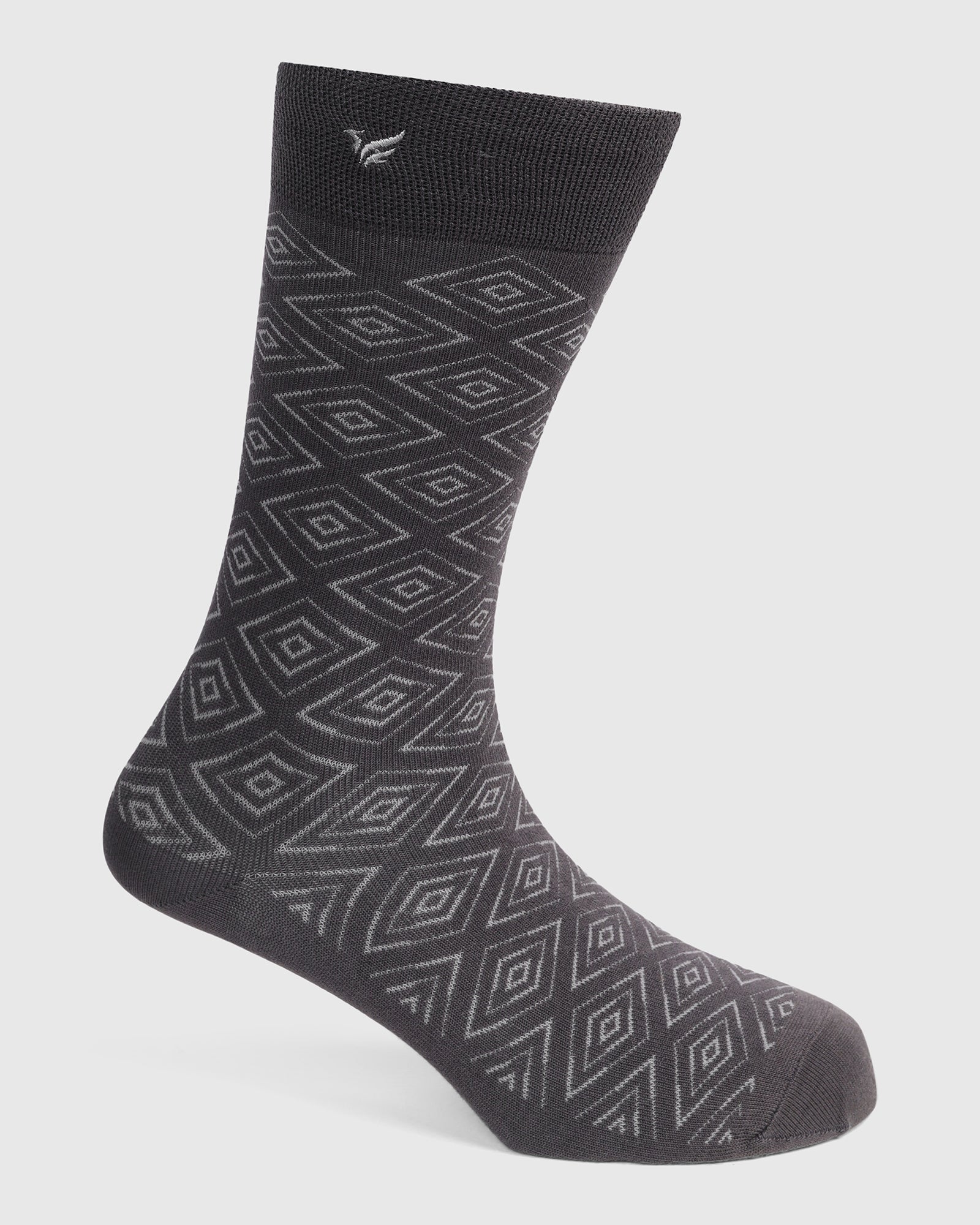 Cotton Grey Knitted Socks - Valta - Image 2