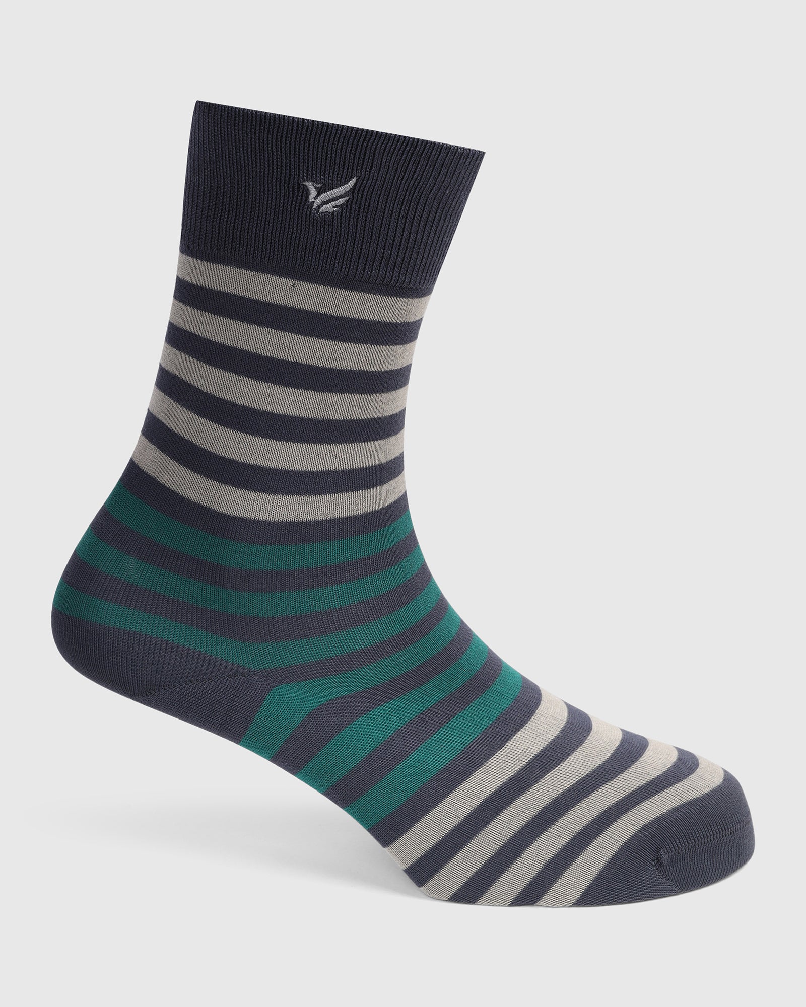 Cotton Grey Knitted Socks - Vock - Image 2