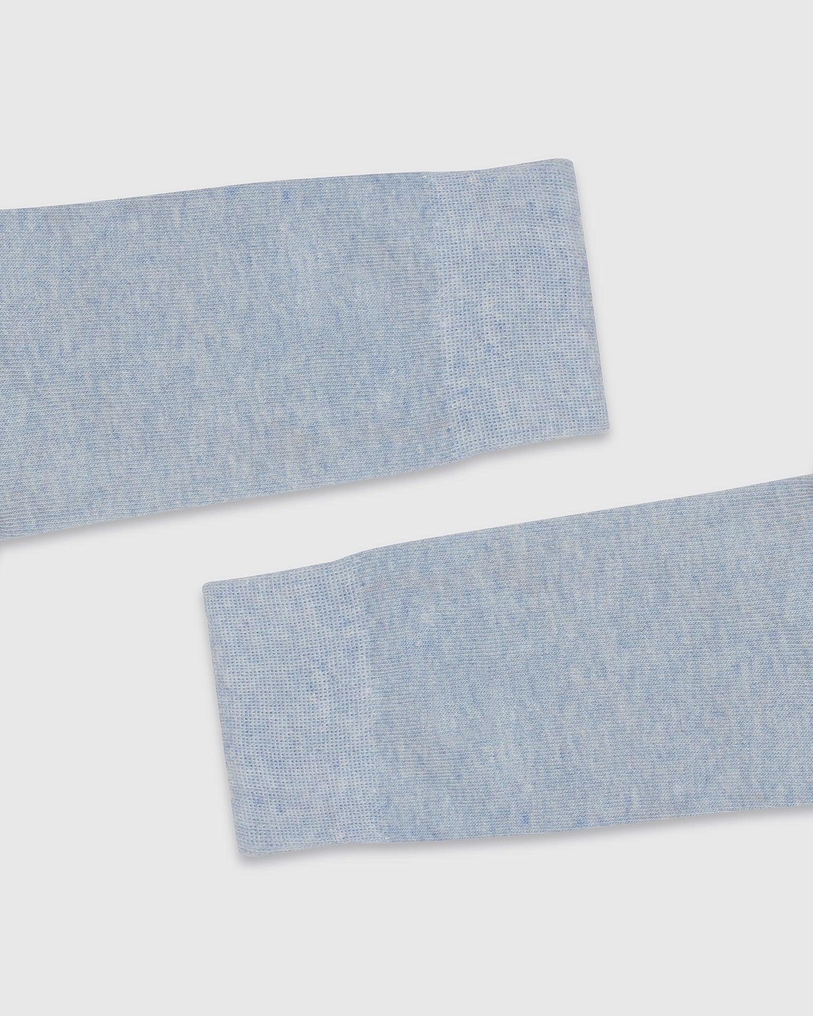 Cotton Light Blue Knitted Socks - Samu - Image 4