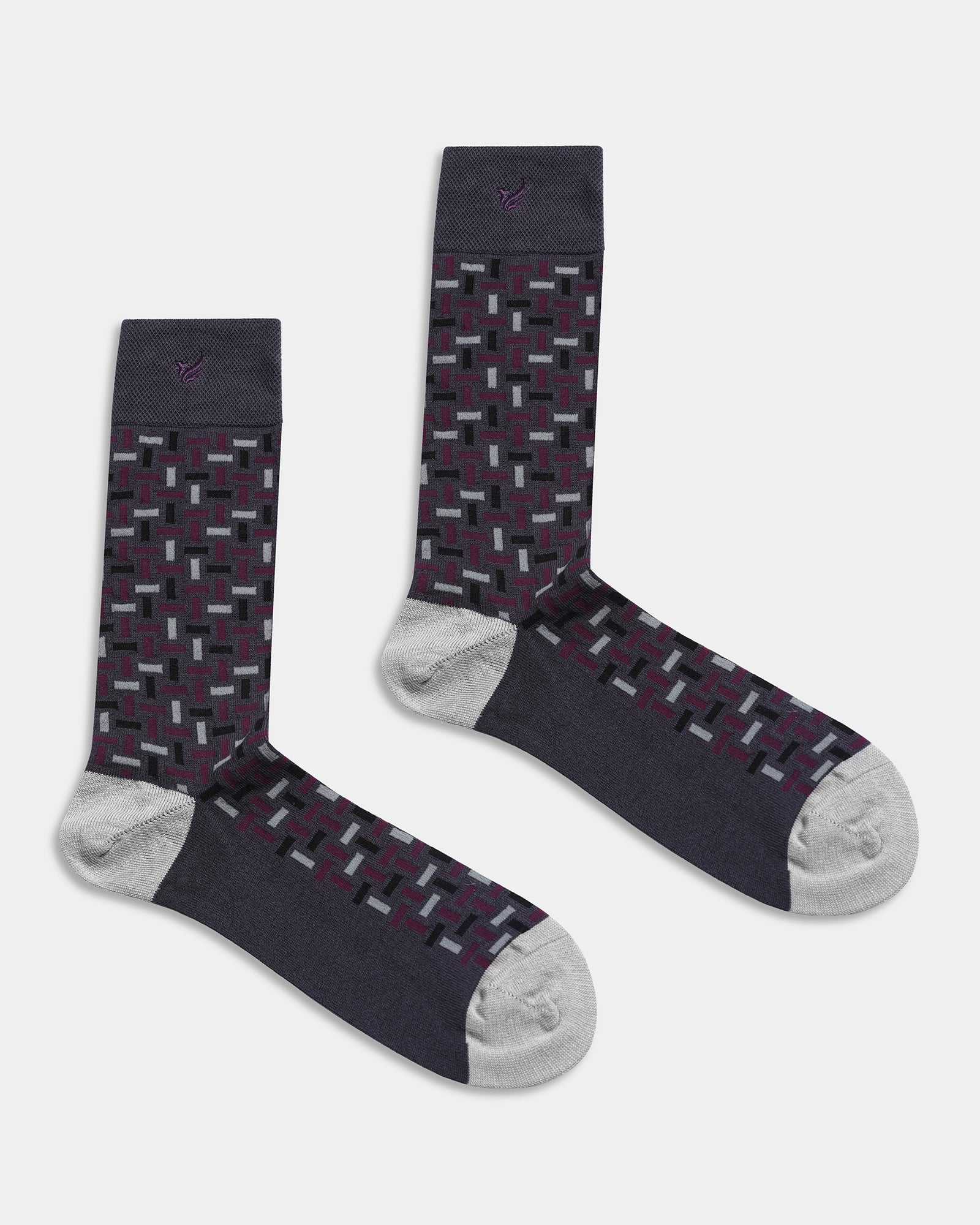 Cotton Multi Color Knitted Socks - Adour - Image 2