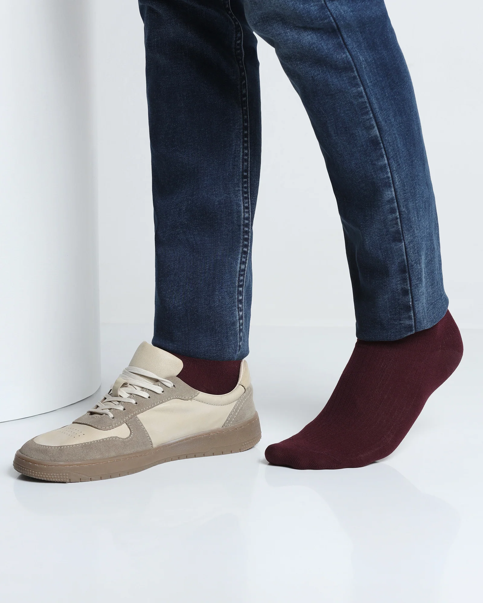 Cotton Multi Color Knitted Socks - Anza - Image 5