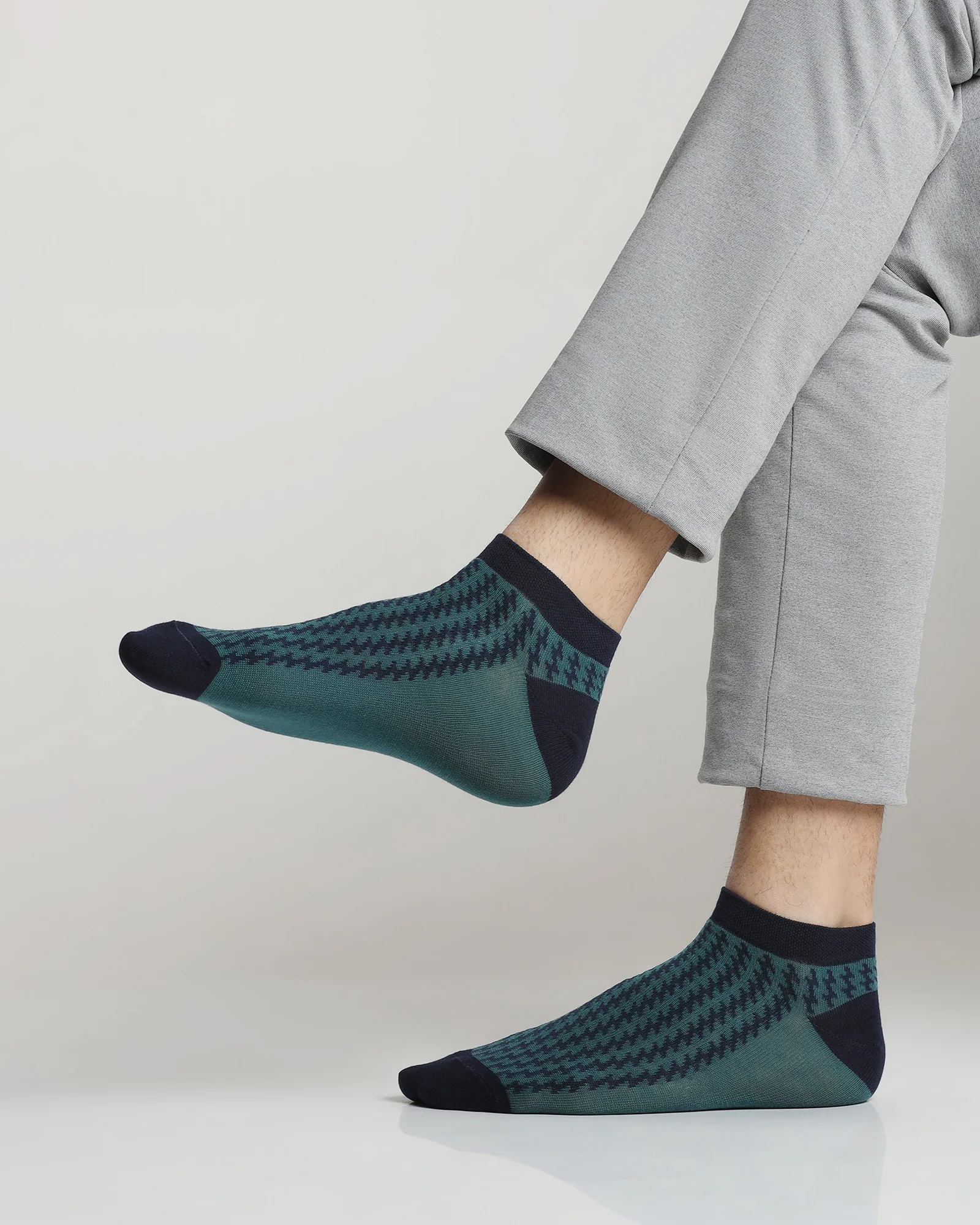 Cotton Multi Color Knitted Socks - Araca - Image 3
