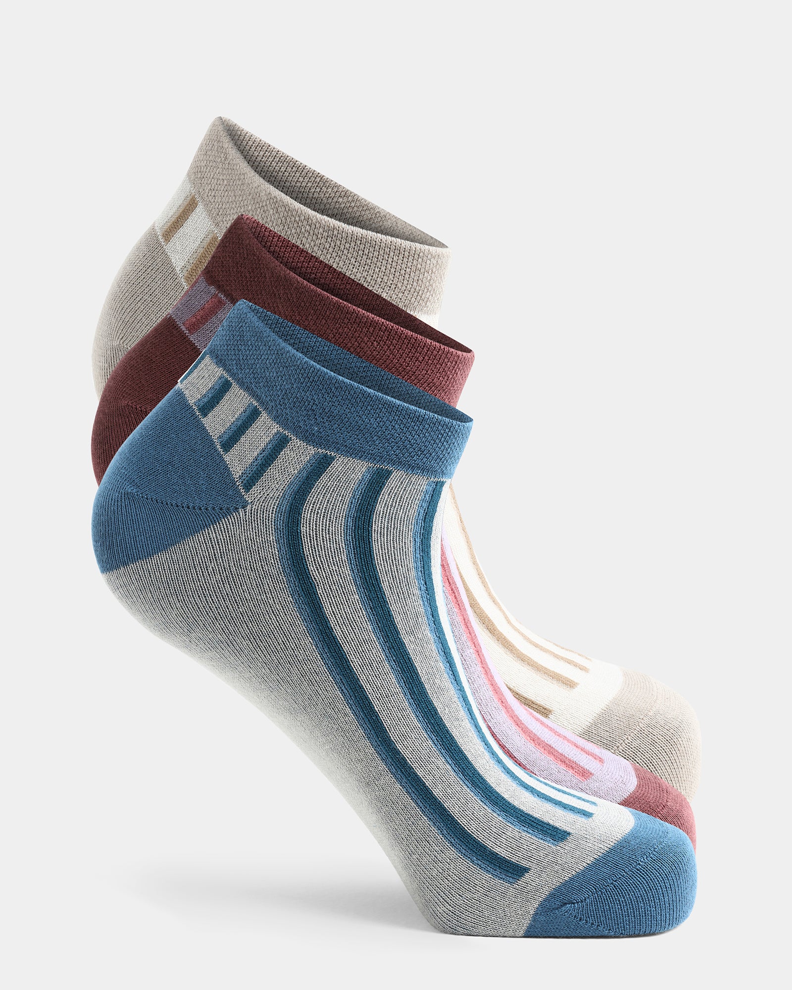 Cotton Multi Color Knitted Socks - Ariana