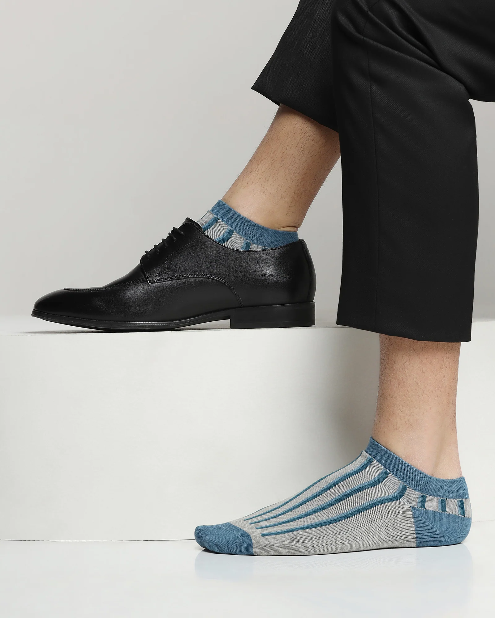 Cotton Multi Color Knitted Socks - Ariana - Image 3