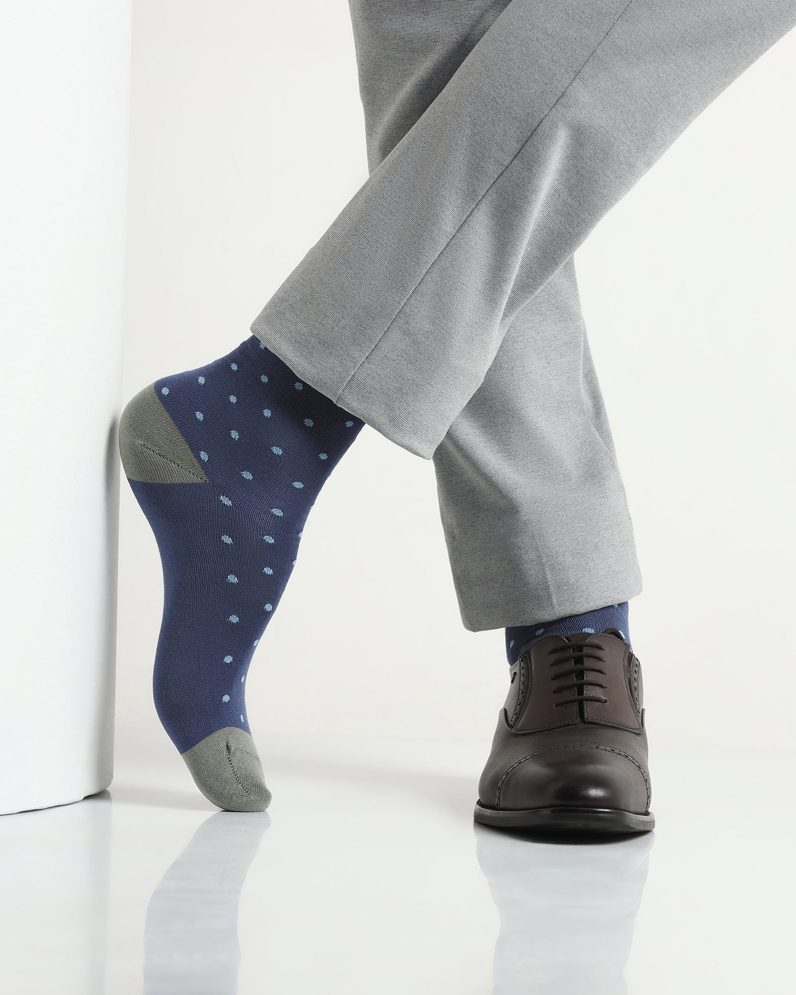 Cotton Multi Color Knitted Socks - Aster - Image 3