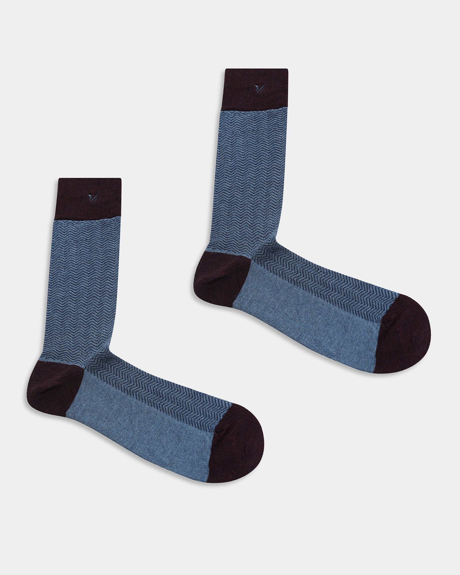 Cotton Multi Color Knitted Socks - Auraa - Image 3