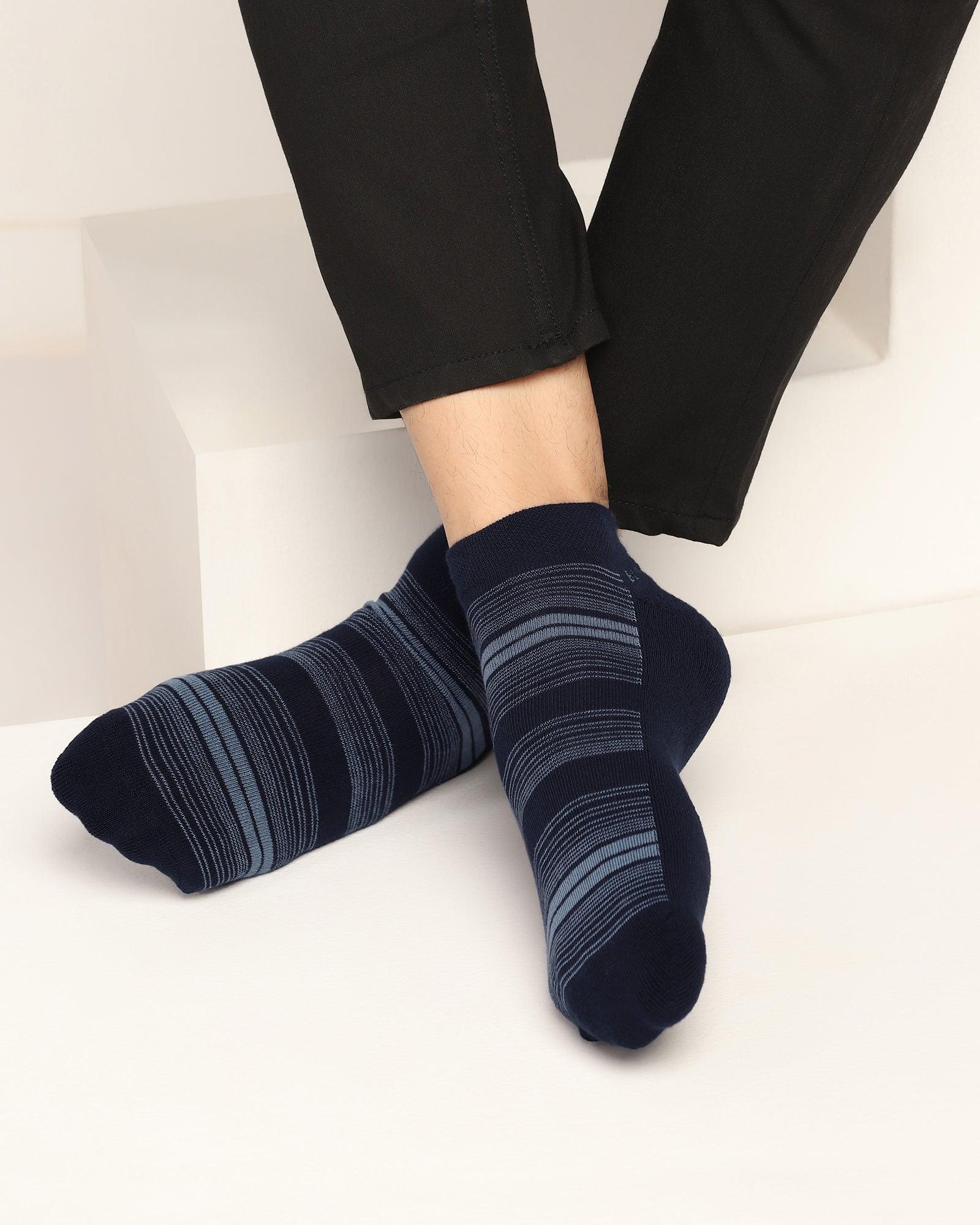 Cotton Multi Color Knitted Socks - Time - Image 5
