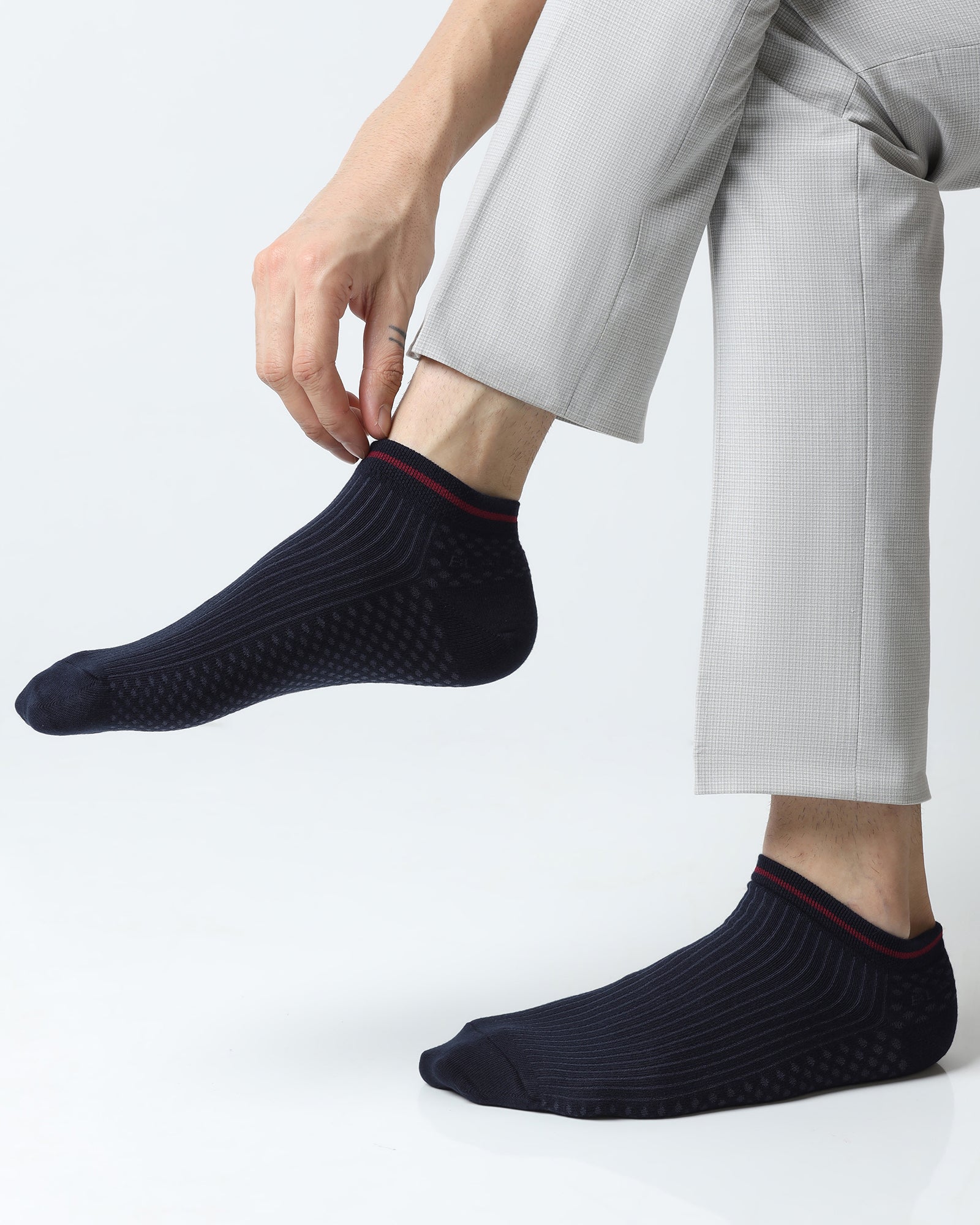 Cotton Multi Color Knitted Socks - Vara - Image 5