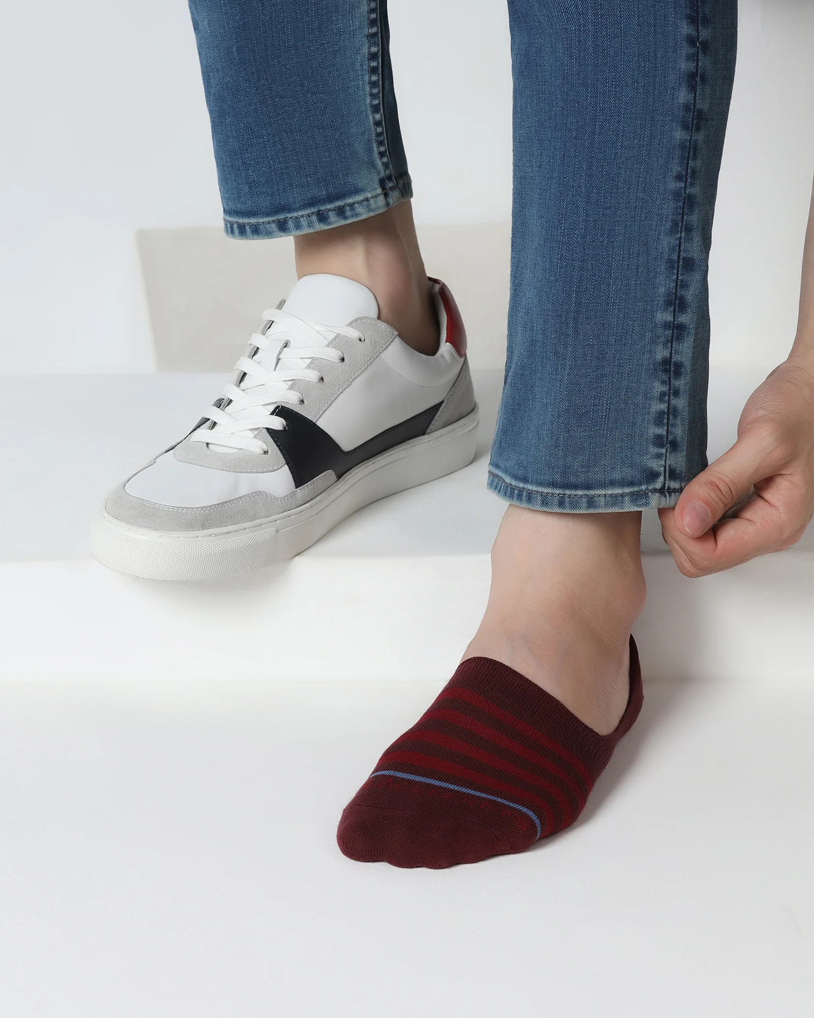 Cotton Multi Color Knitted Socks - Velhy - Image 4