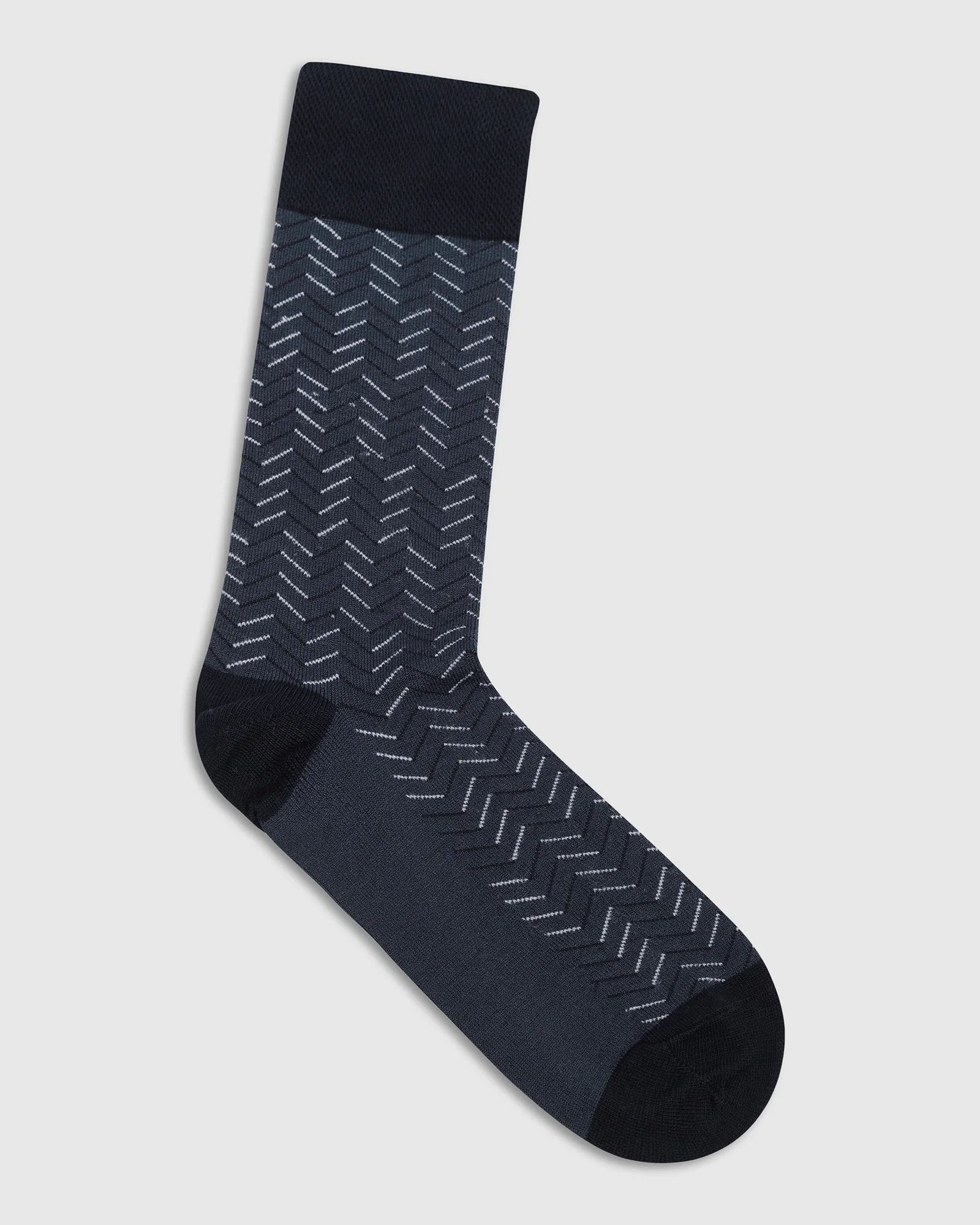 Cotton Navy Knitted Socks - Varya - Image 4
