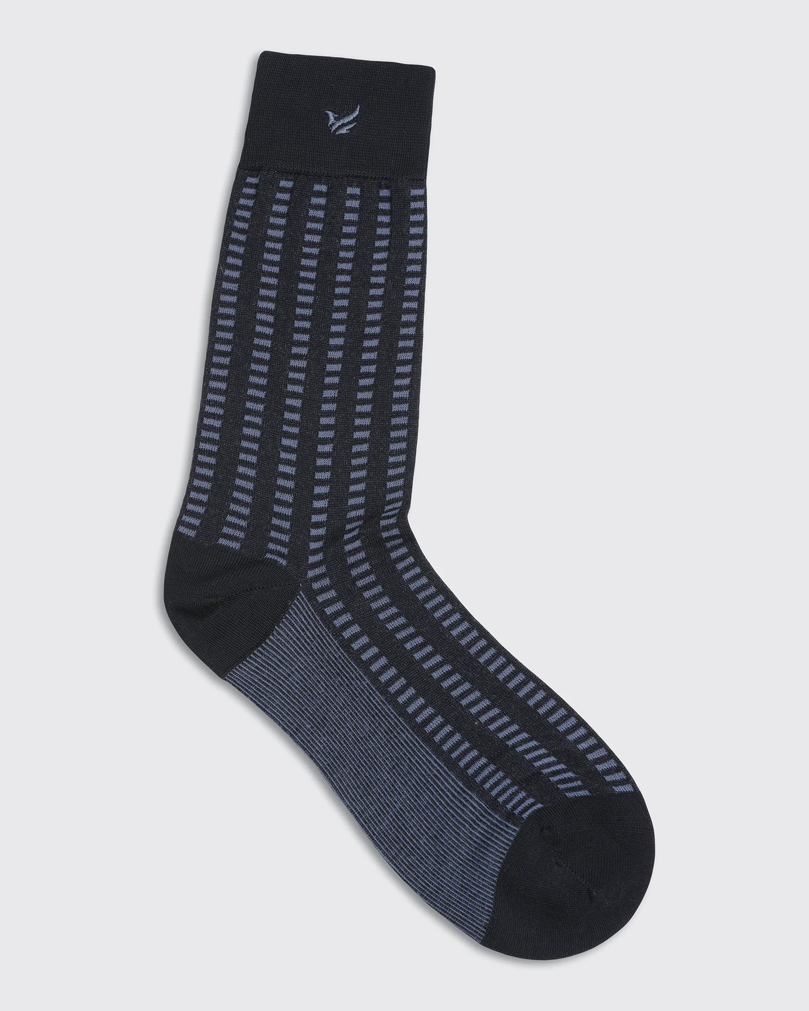 Cotton Navy Knitted Socks - Vinton - Image 4