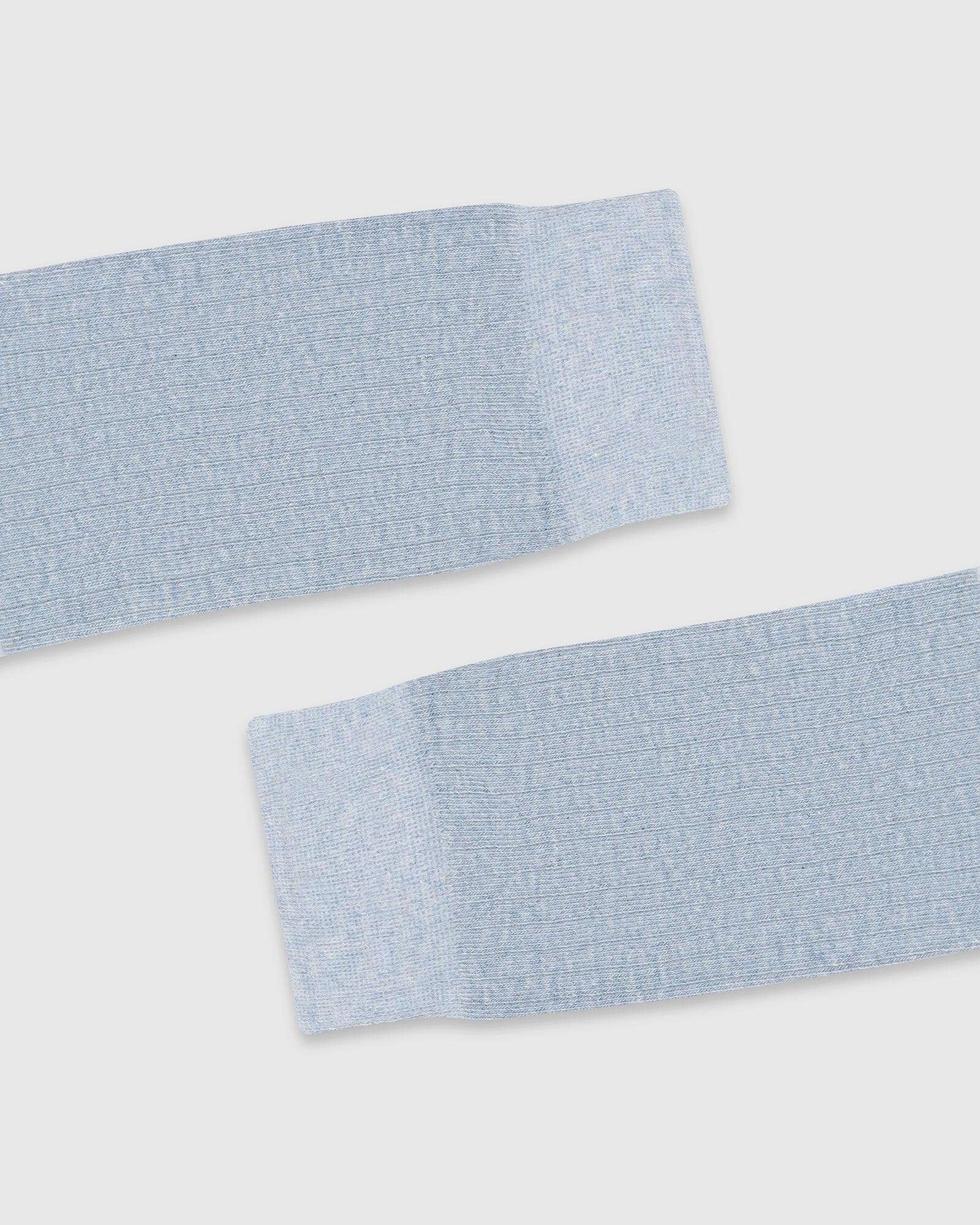 Cotton Shadow Blue Knitted Socks - Turkey - Image 5