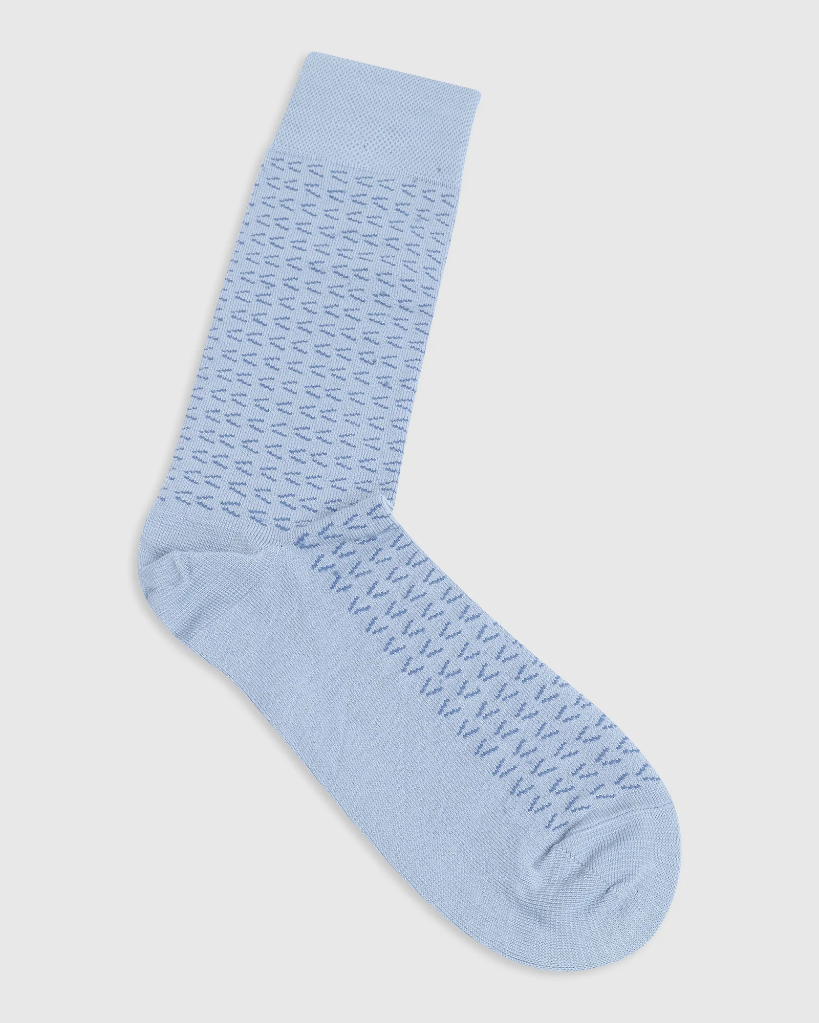 Cotton Sky Blue Knitted Socks - Vaca - Image 4