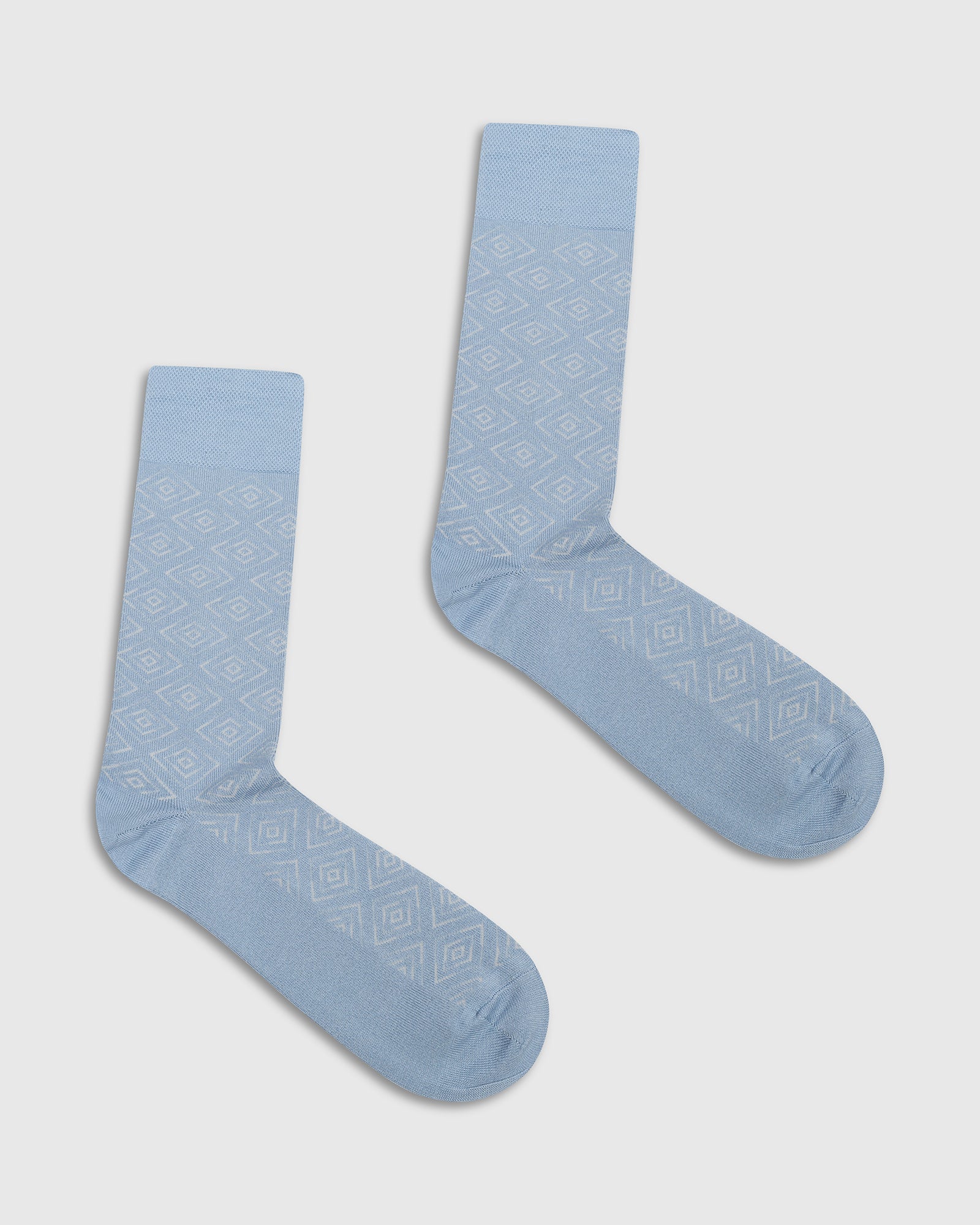 Cotton Sky Blue Knitted Socks - Valta - Image 3