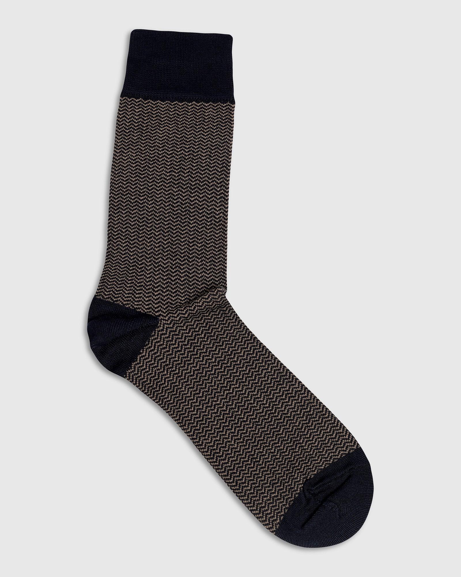 Cotton Tobacco Brown Knitted Socks - Tusken - Image 4