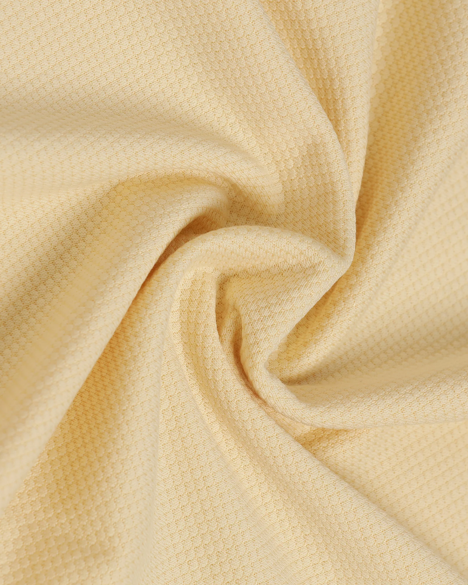 Cream Crew Neck Textured T-Shirt - Hexa - Image 6