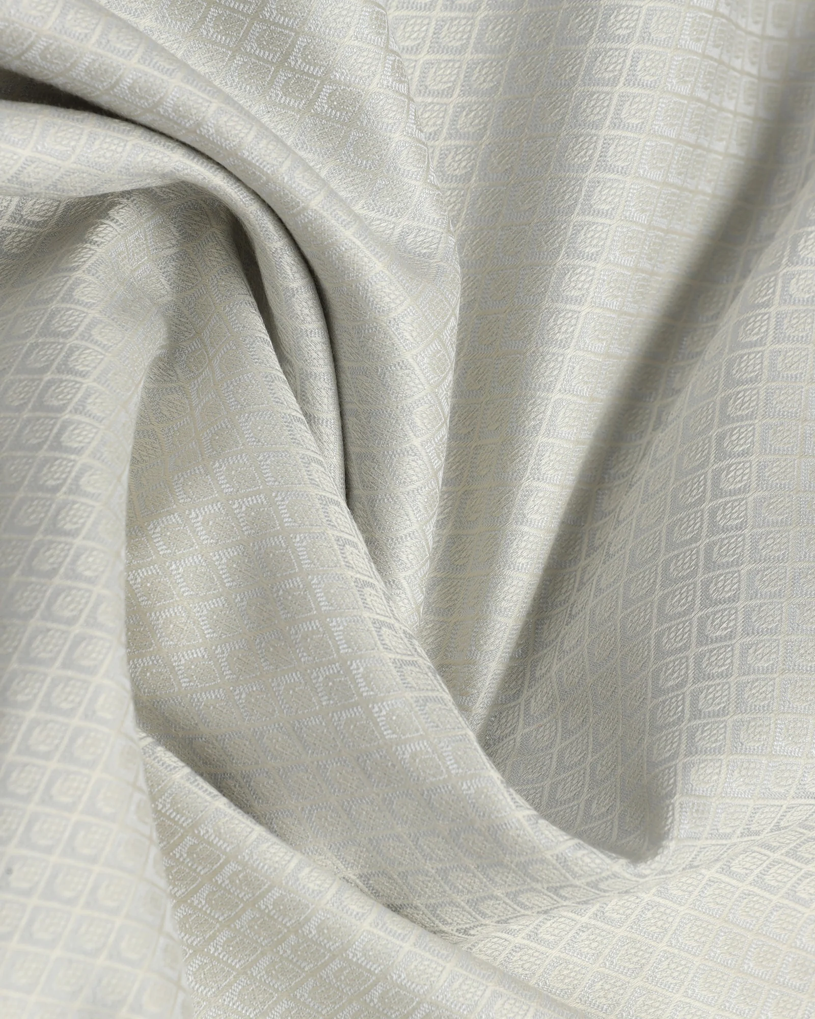 Cream Luxe Jacquard Shirt - Mirror - Image 6