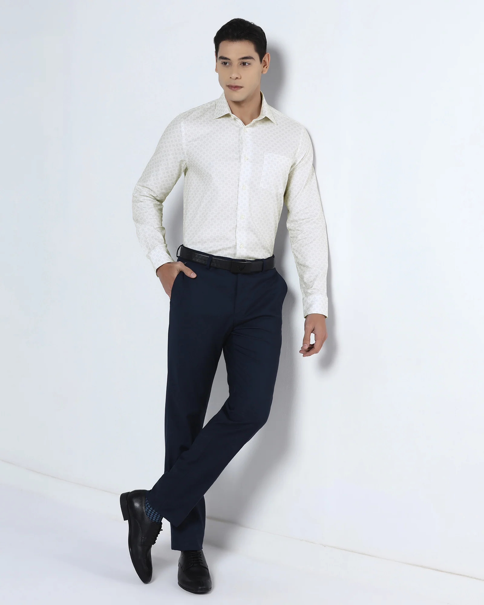 Cream Printed Shirt - Dunzo - Image 7