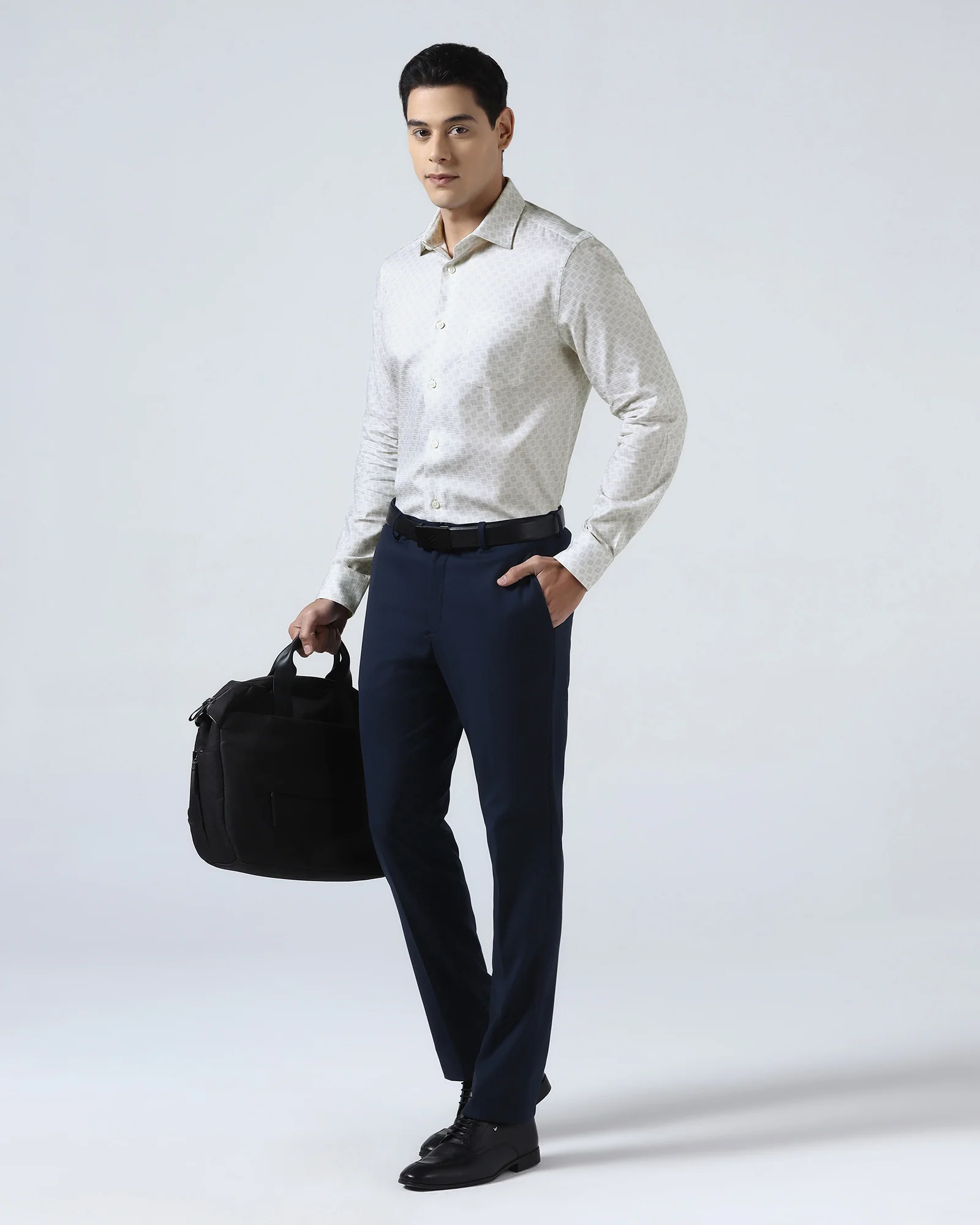 Cream Printed Shirt - Dunzo - Image 9