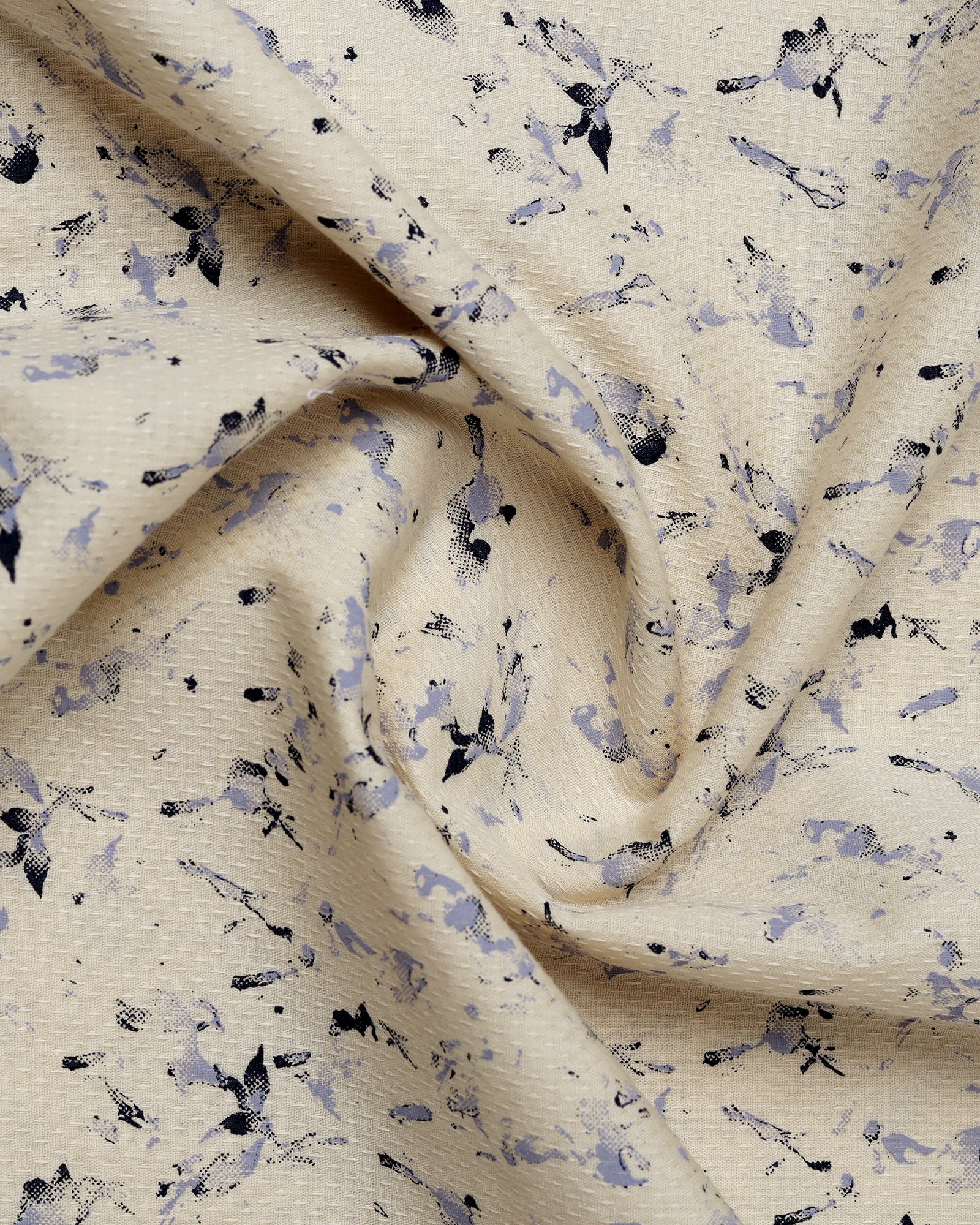 Cream Printed Shirt - Kiva - Image 6