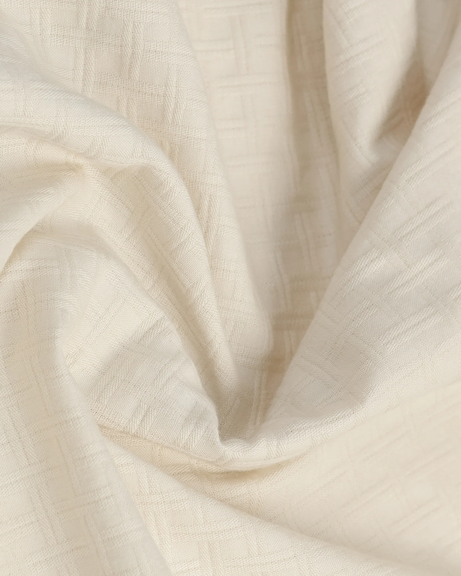 Cream Textured Shirt - Orcad - Image 6