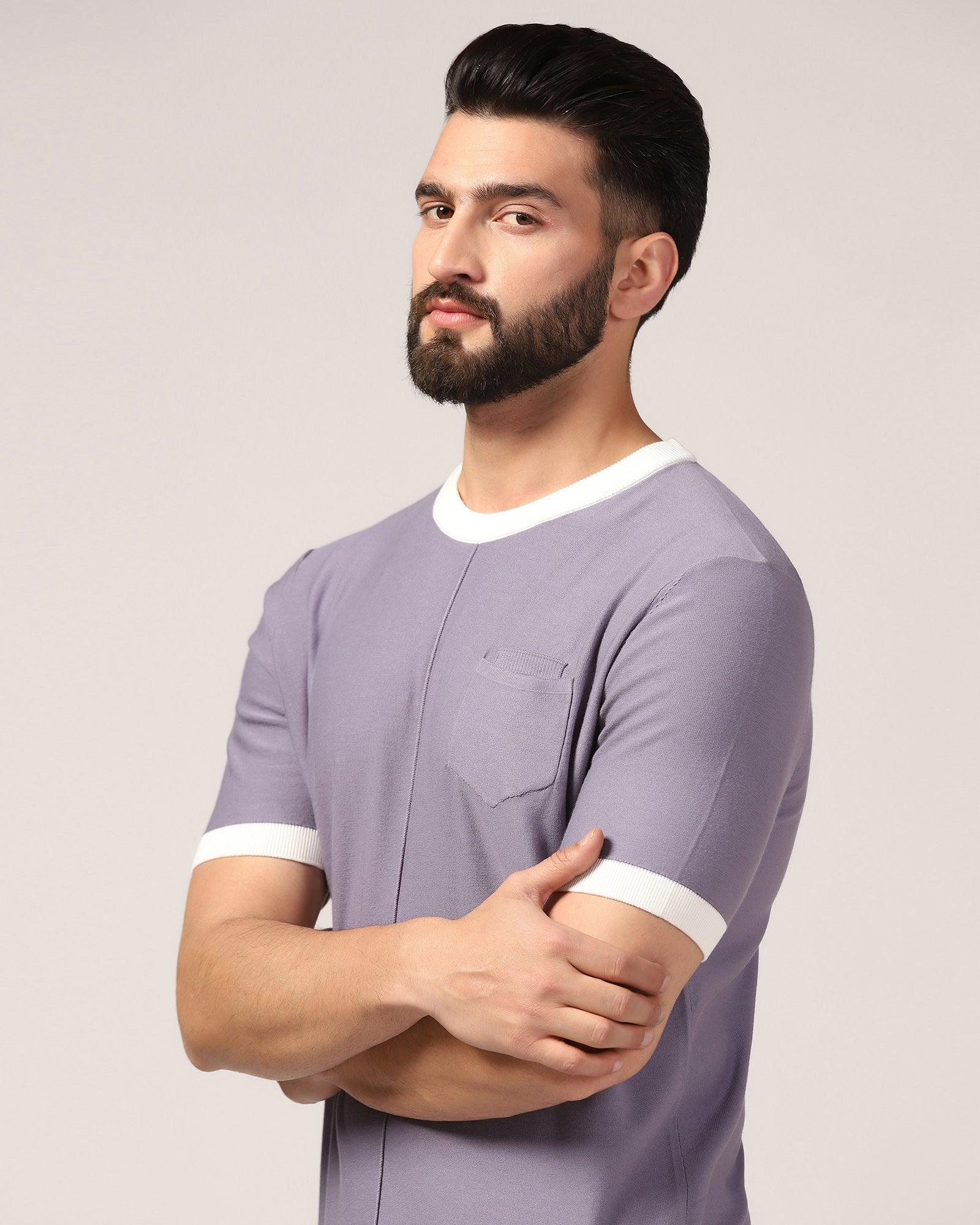 Crew Neck Desert Palm Solid T-Shirt - Gusto - Image 4