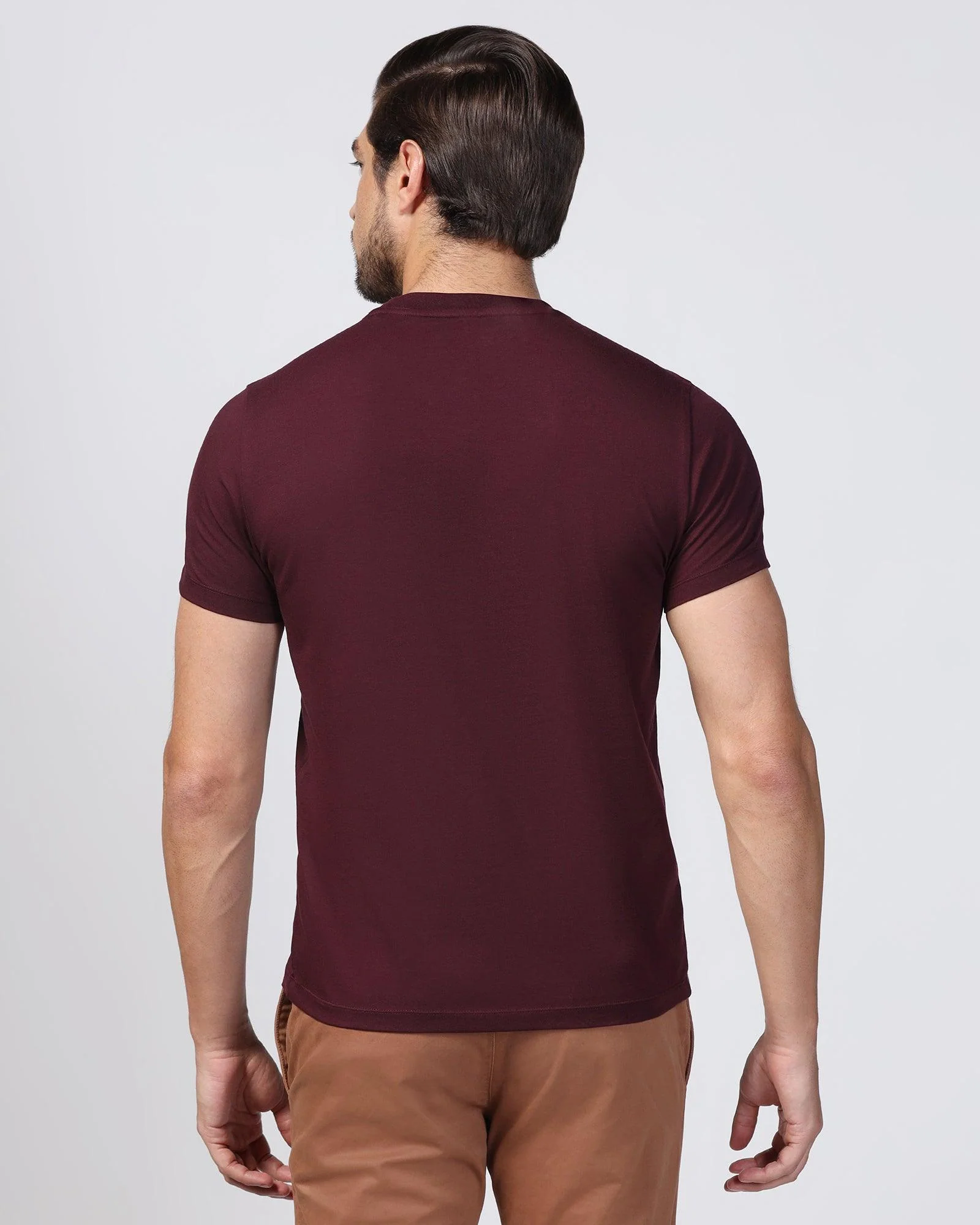Crew Neck Fig Printed T-Shirt - Foil - Image 2