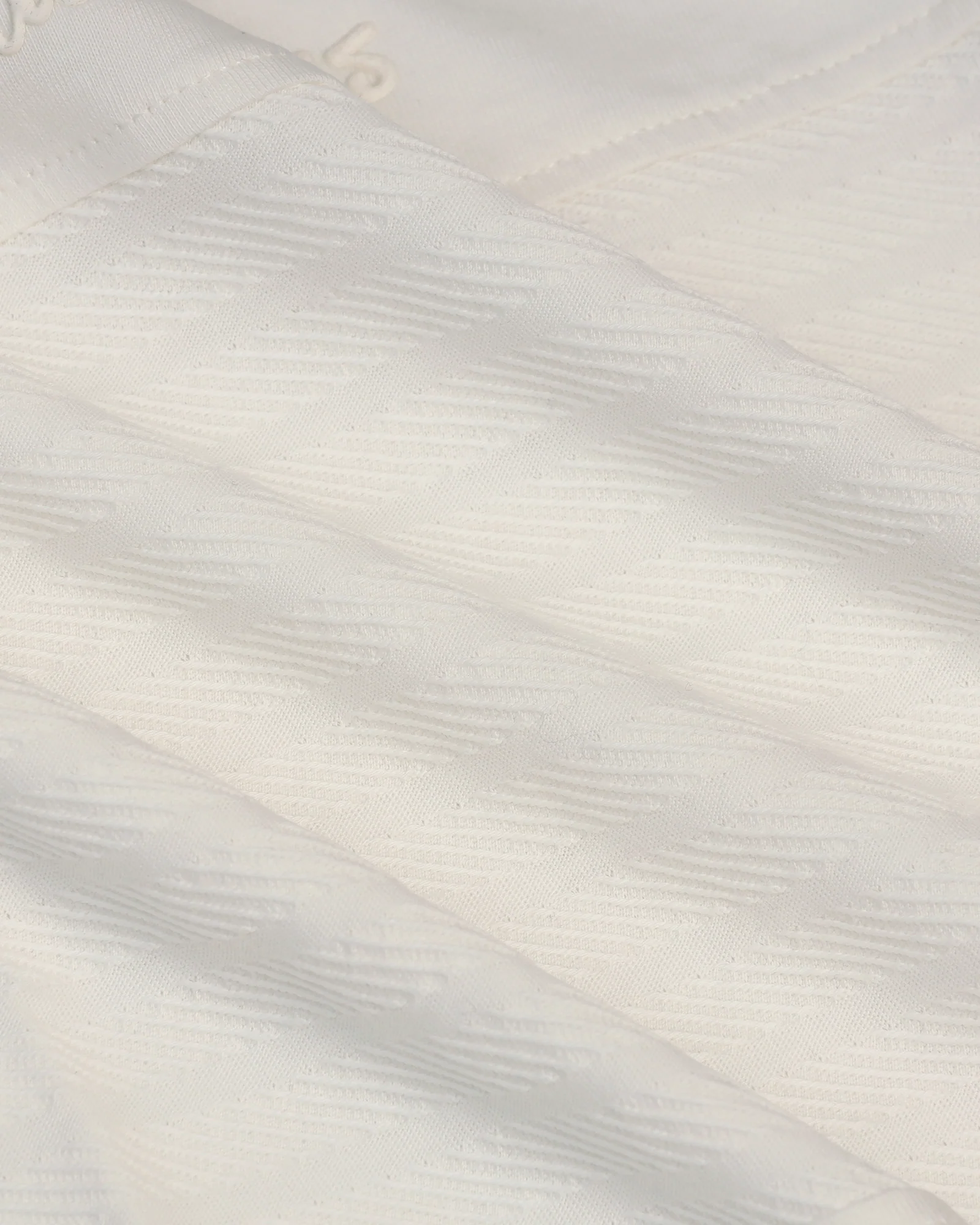 Crew Neck Off White Solid T-Shirt - Stroke - Image 6