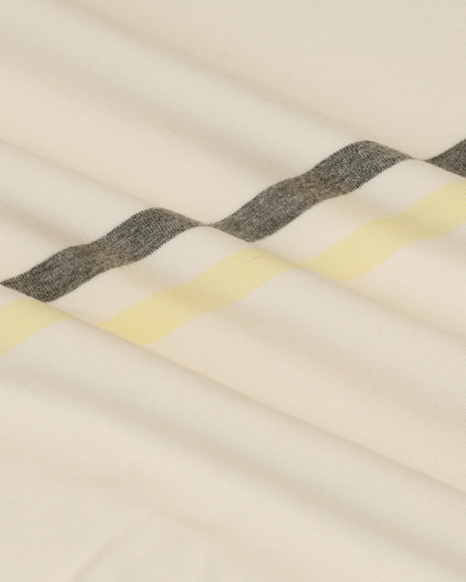 Crew Neck Powder Yellow Stripe T-Shirt - Lincoln - Image 6