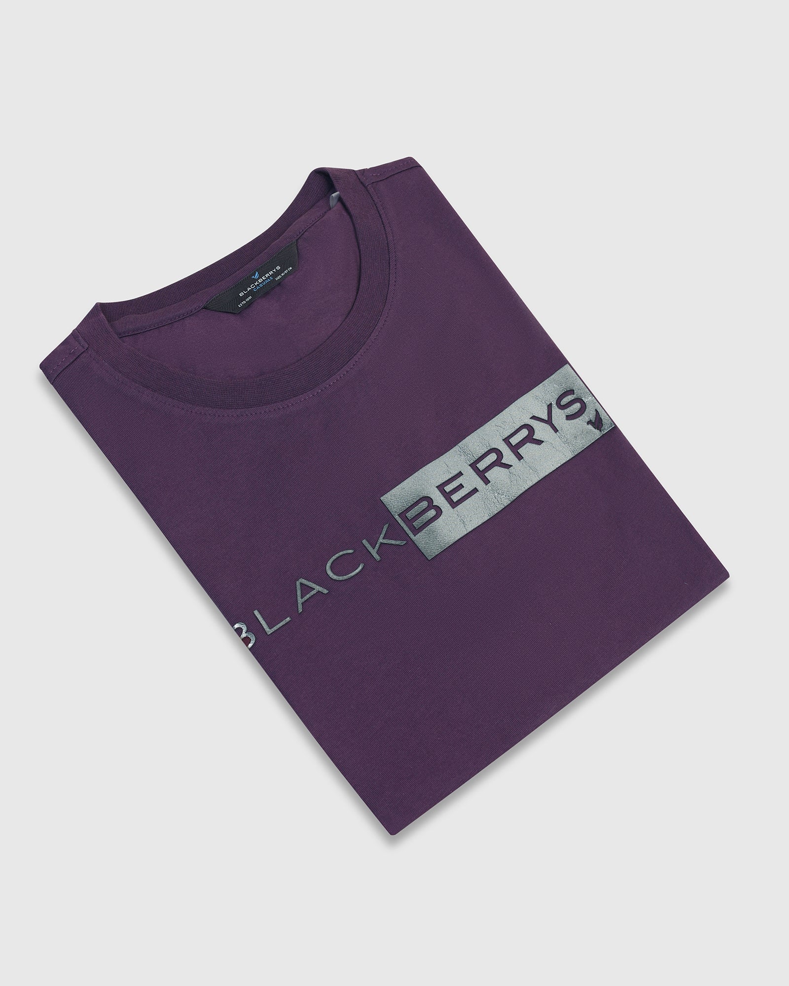 Crew Neck Purple Printed T-Shirt - Zedd - Image 5