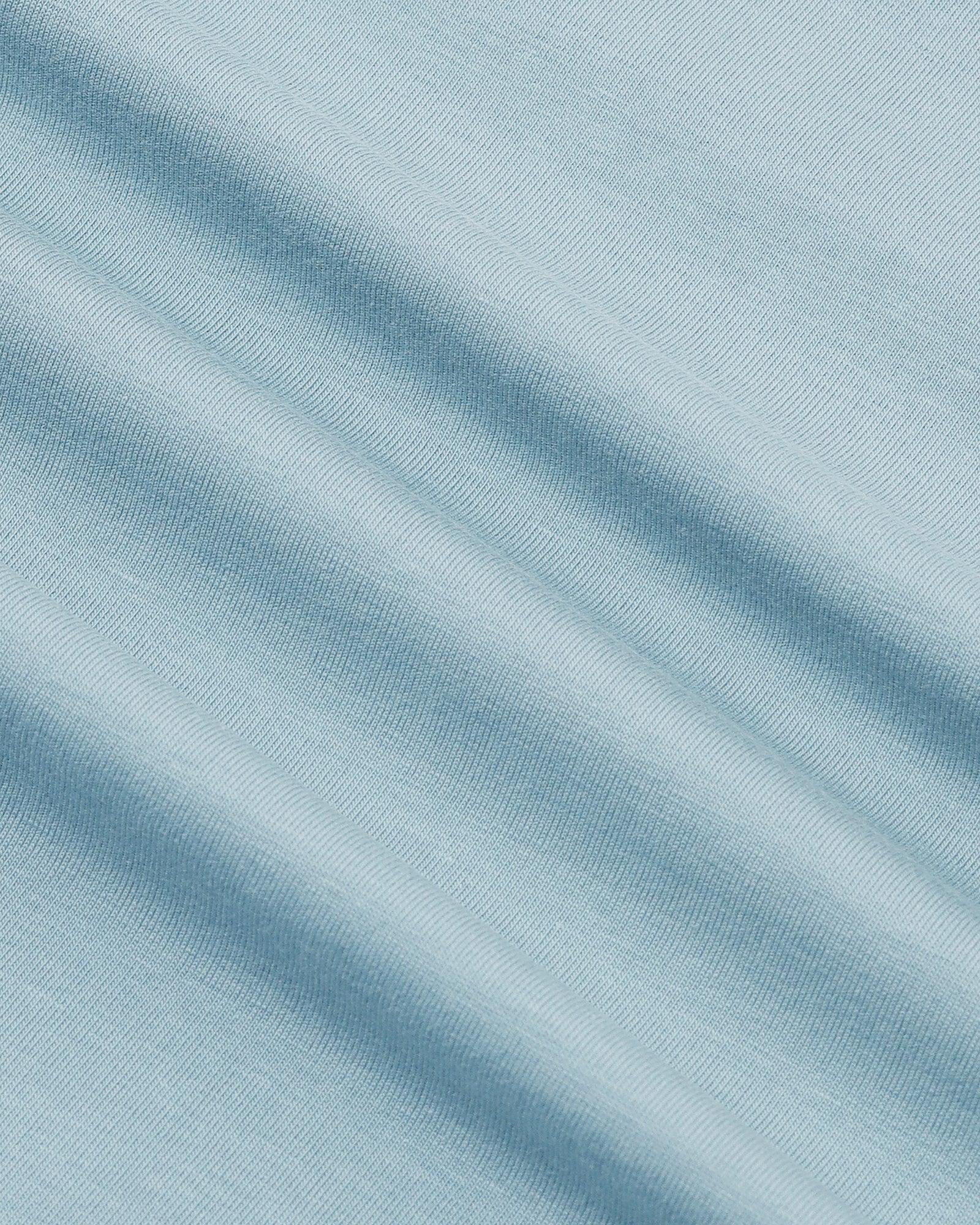 Crew Neck Teal Printed T-Shirt - Levi - Image 6