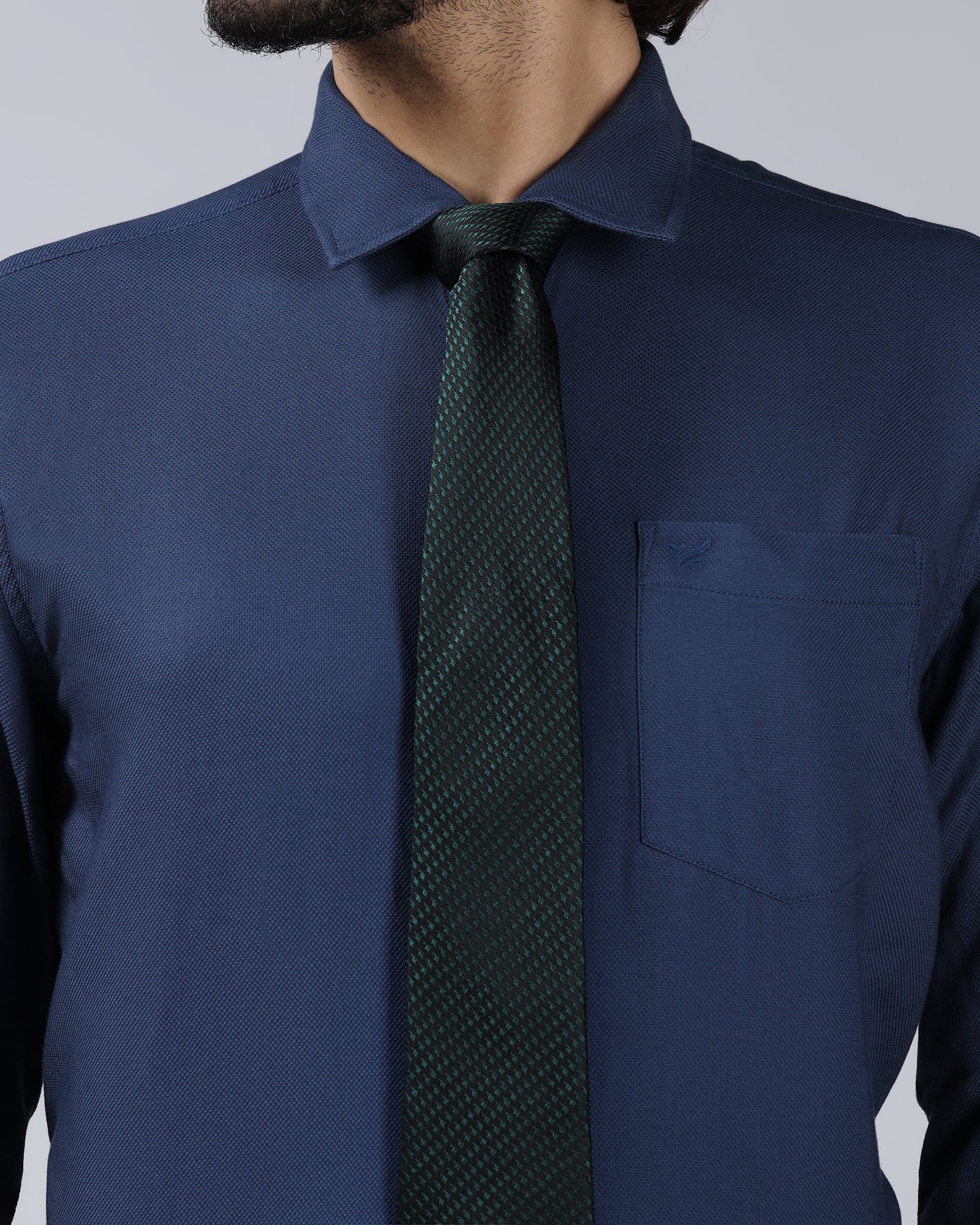 Dark Green Silk Jacquard Tie - Wolverine - Image 3