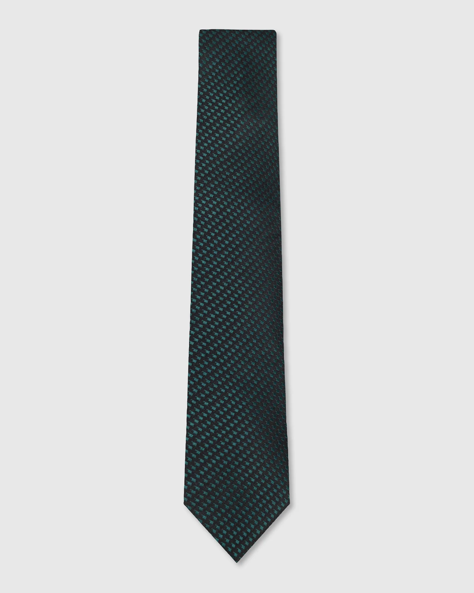 Dark Green Silk Jacquard Tie - Wolverine - Image 5