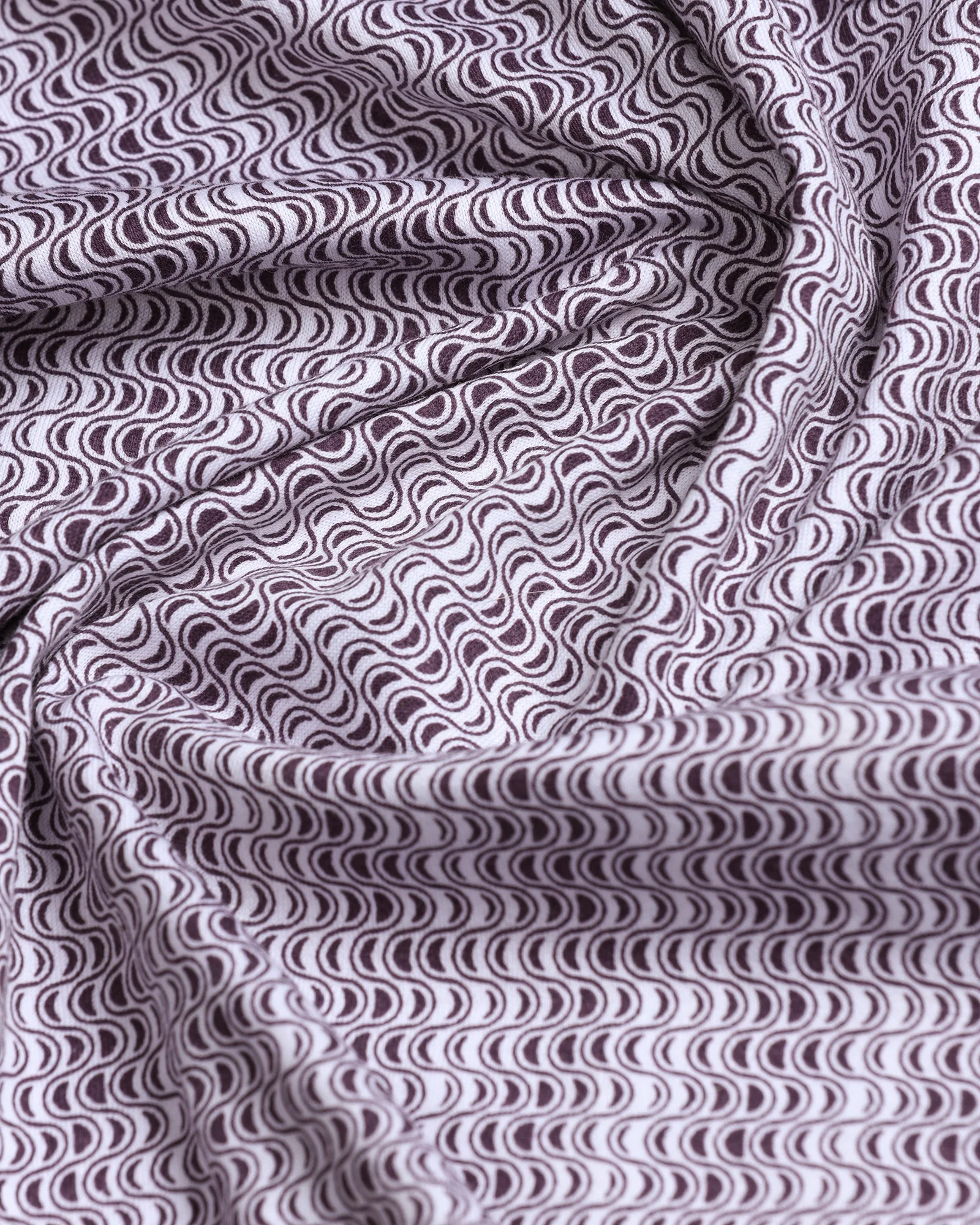 Dark Purple Printed Polo - Zap - Image 6