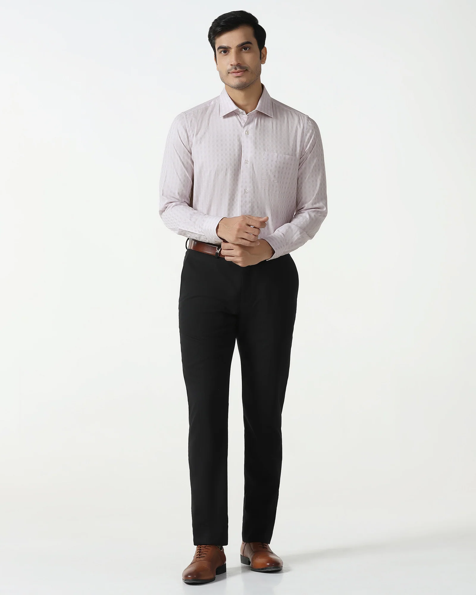 Dusty Pink Check Shirt - Fivel - Image 3
