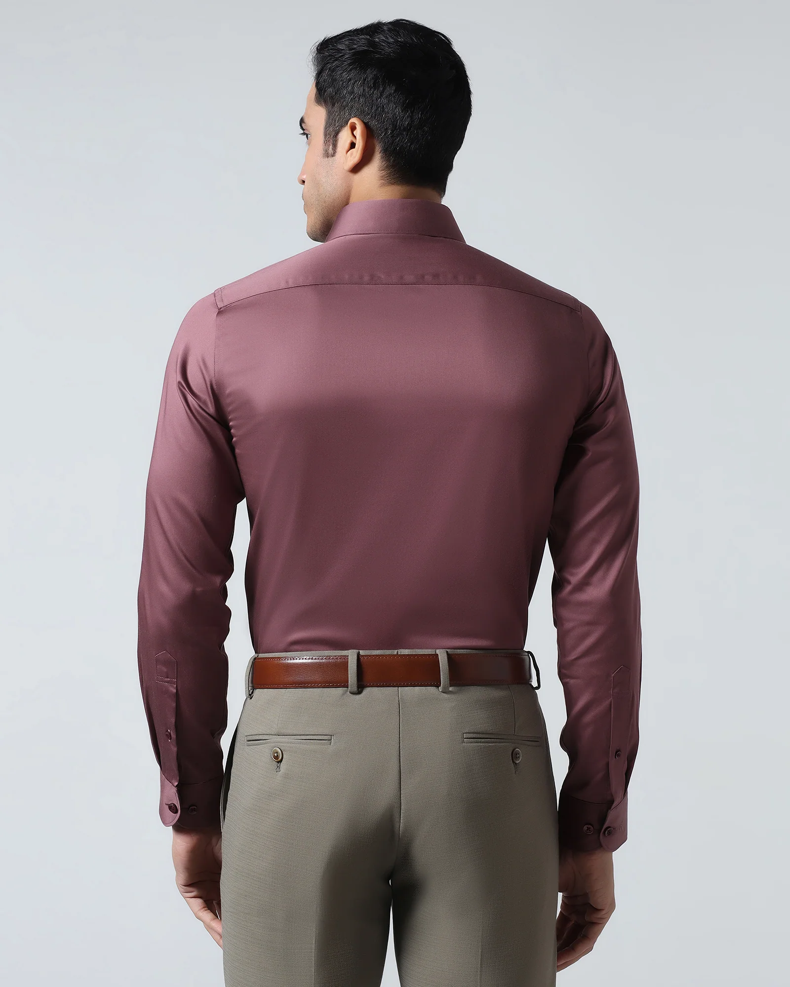 Dusty Pink Unwrinkle Solid Shirt - Sylvia - Image 2